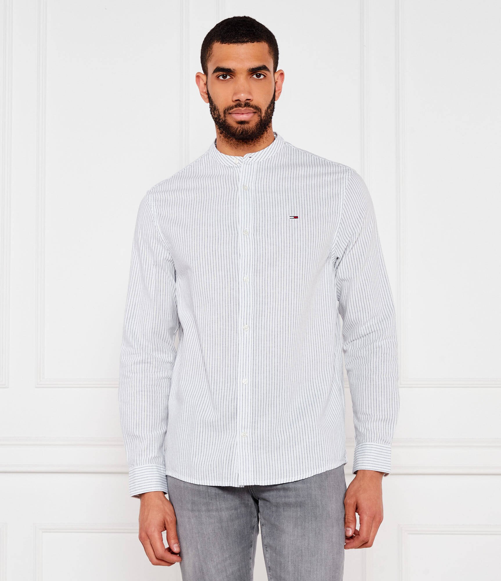 Tommy Jeans Cămașă | Regular Fit | cu adaos de in