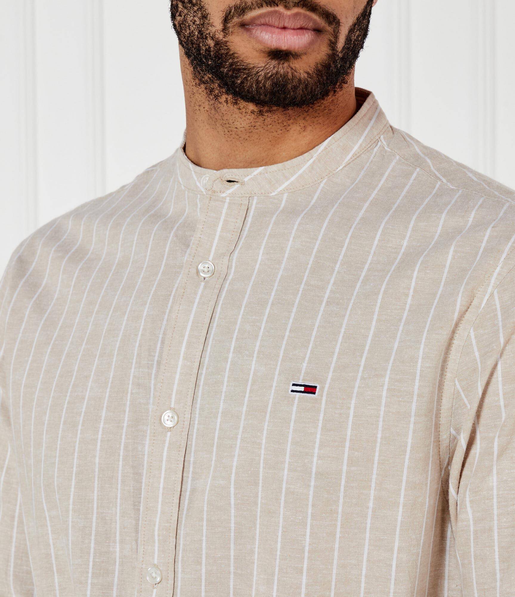Tommy Jeans Cămașă | Regular Fit | cu adaos de in