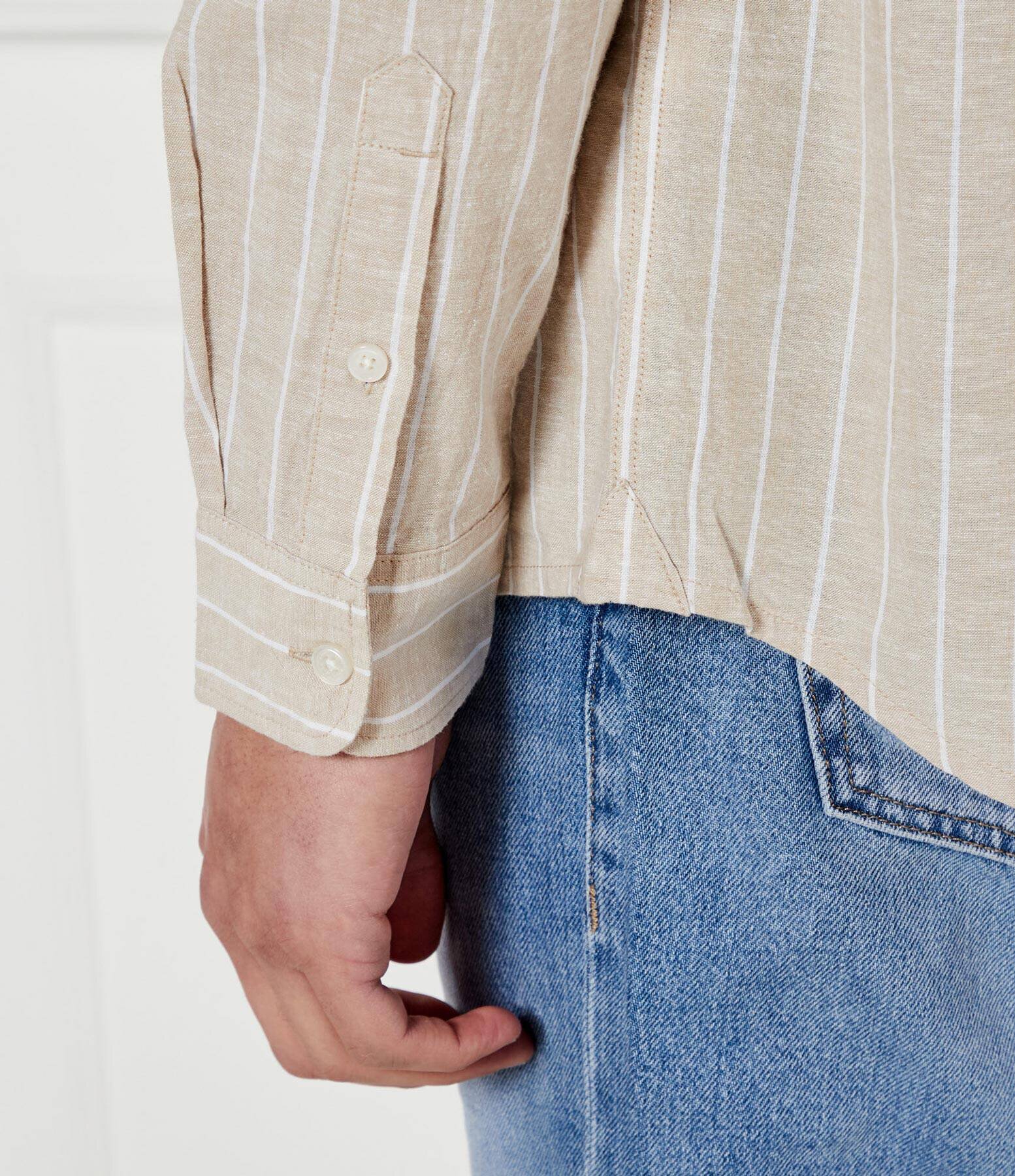 Tommy Jeans Cămașă | Regular Fit | cu adaos de in