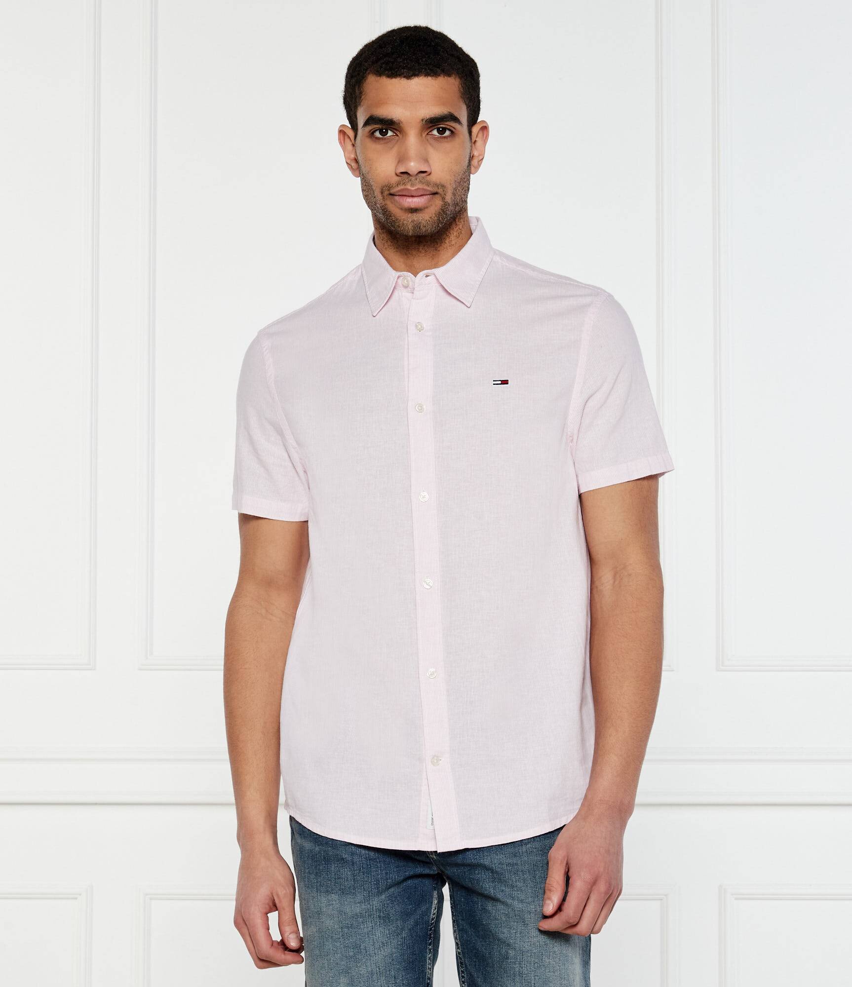Tommy Jeans Cămașă | Regular Fit | cu adaos de in