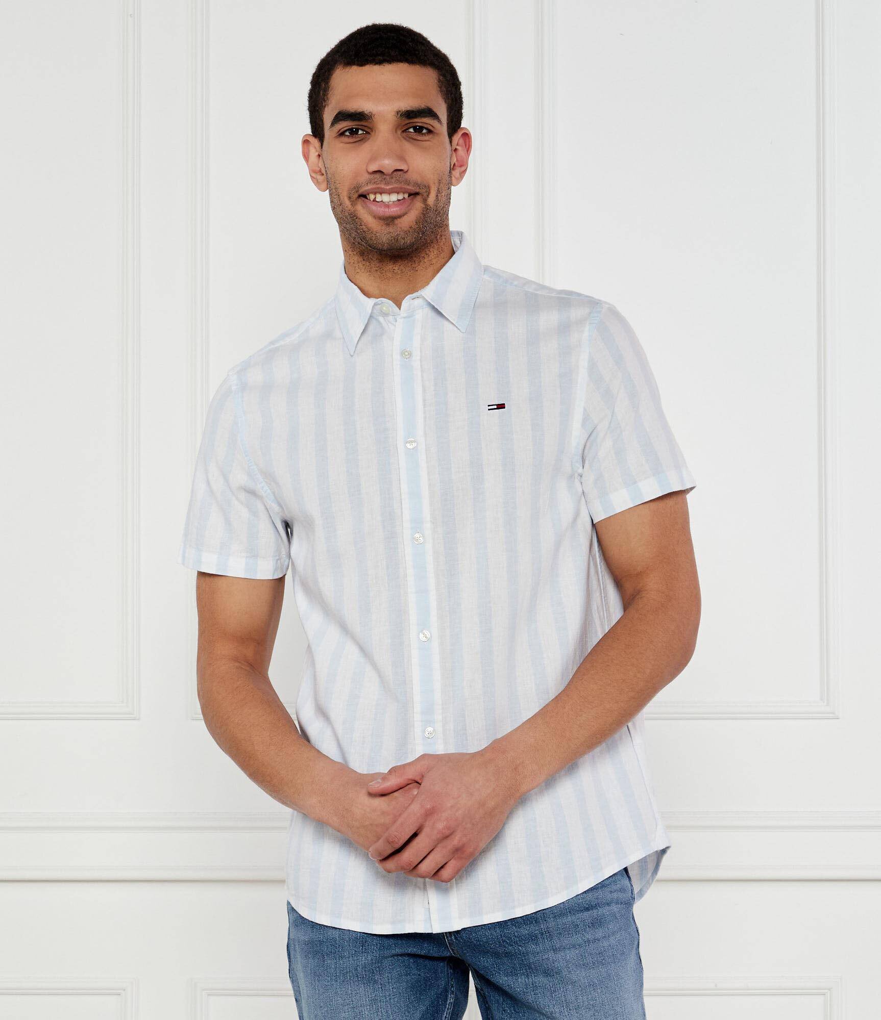 Tommy Jeans Cămașă | Regular Fit | cu adaos de in