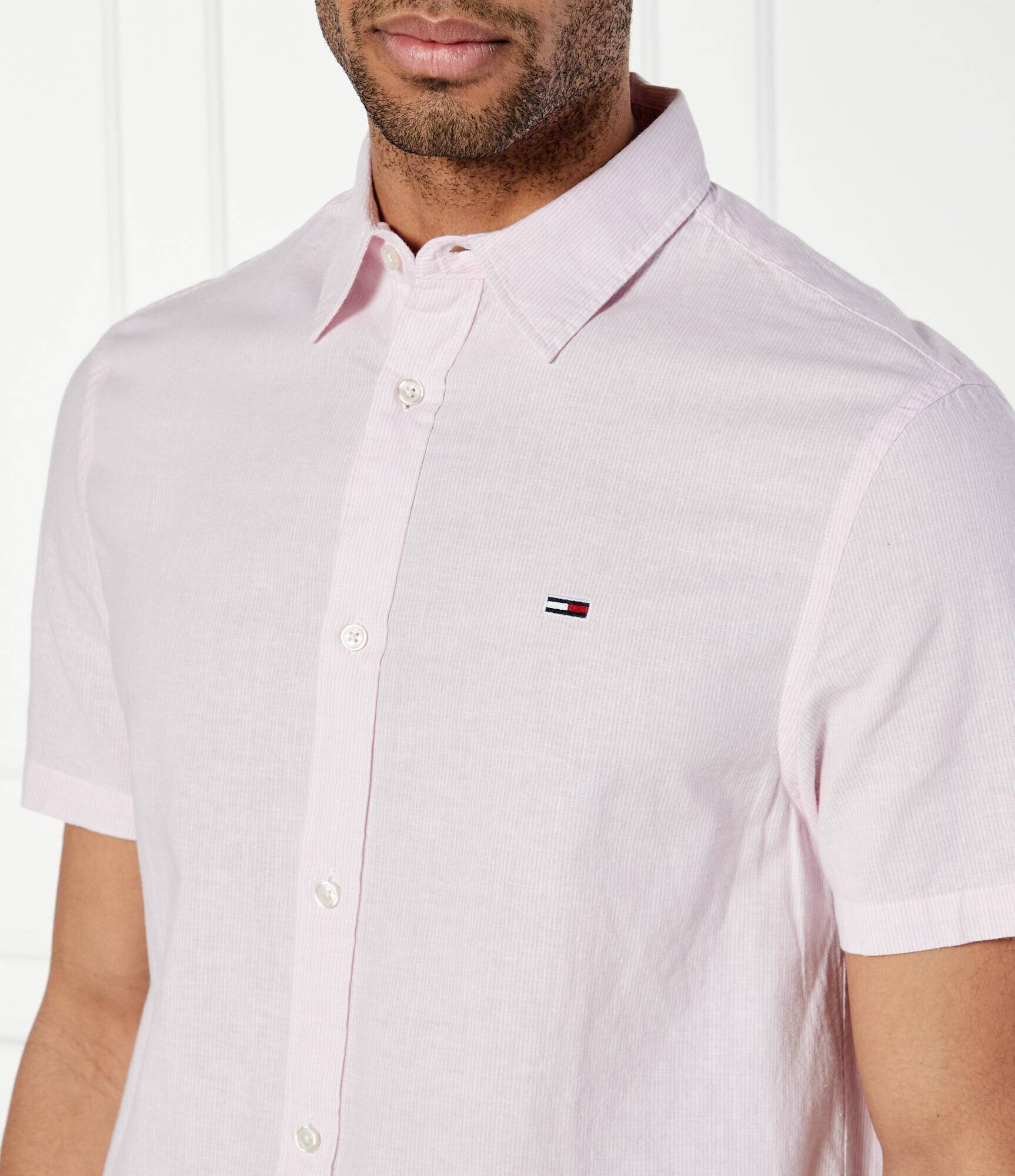 Tommy Jeans Cămașă | Regular Fit | cu adaos de in