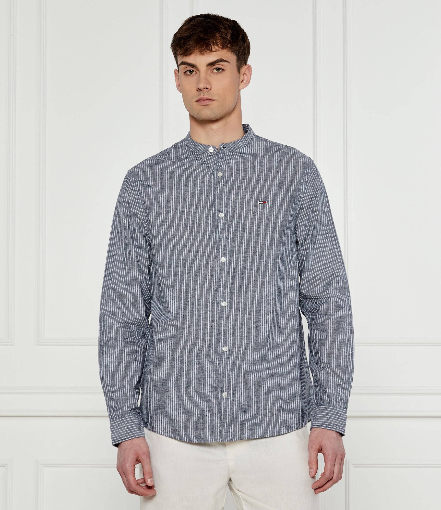 Tommy Jeans Cămașă | Regular Fit | cu adaos de in