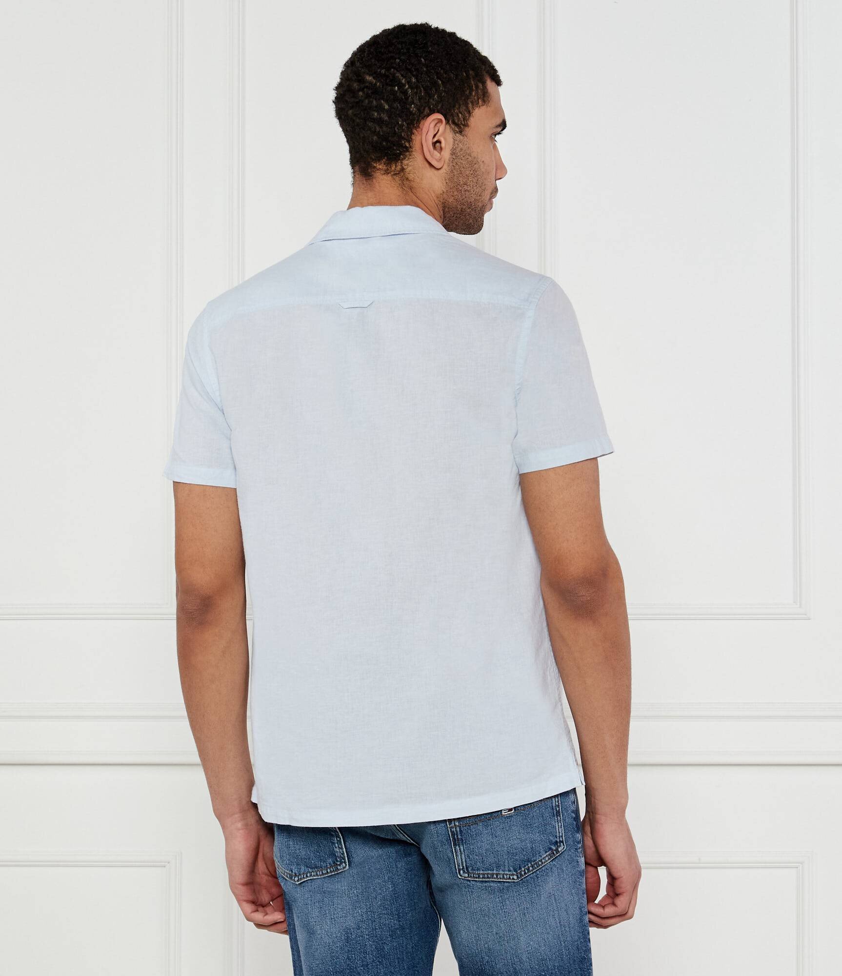 Tommy Jeans Cămașă | Regular Fit | cu adaos de in