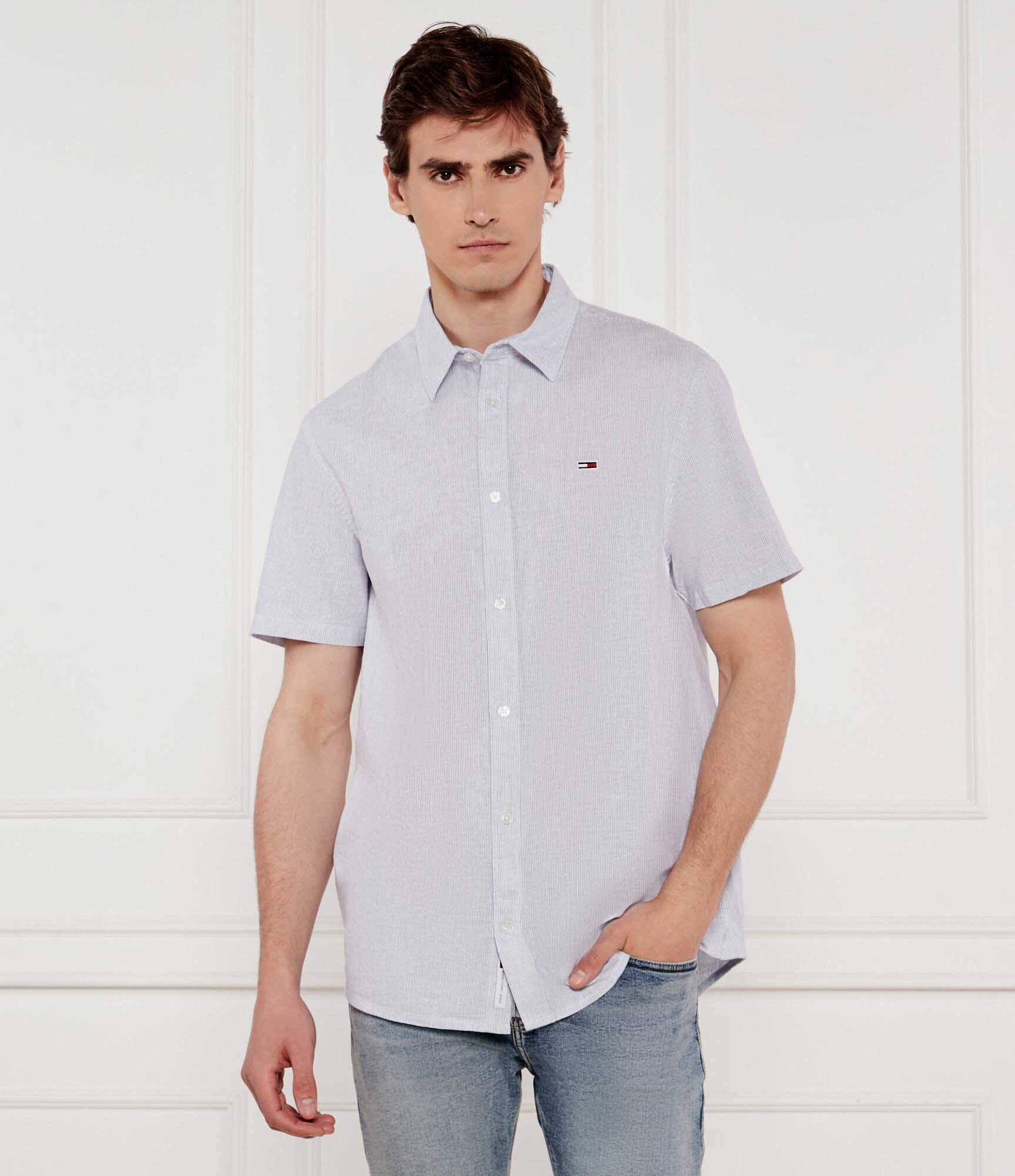 Tommy Jeans Cămașă | Regular Fit | cu adaos de in