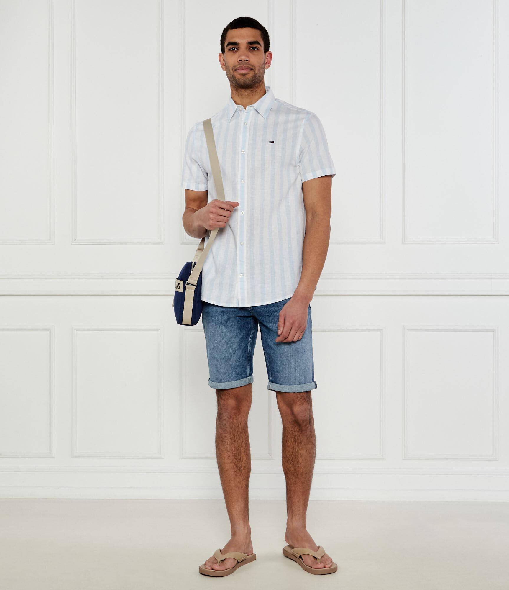 Tommy Jeans Cămașă | Regular Fit | cu adaos de in