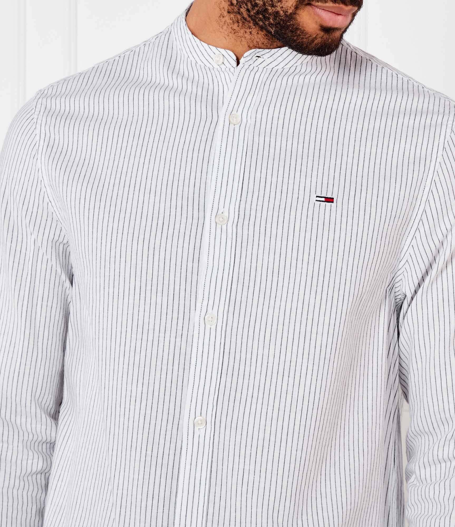 Tommy Jeans Cămașă | Regular Fit | cu adaos de in