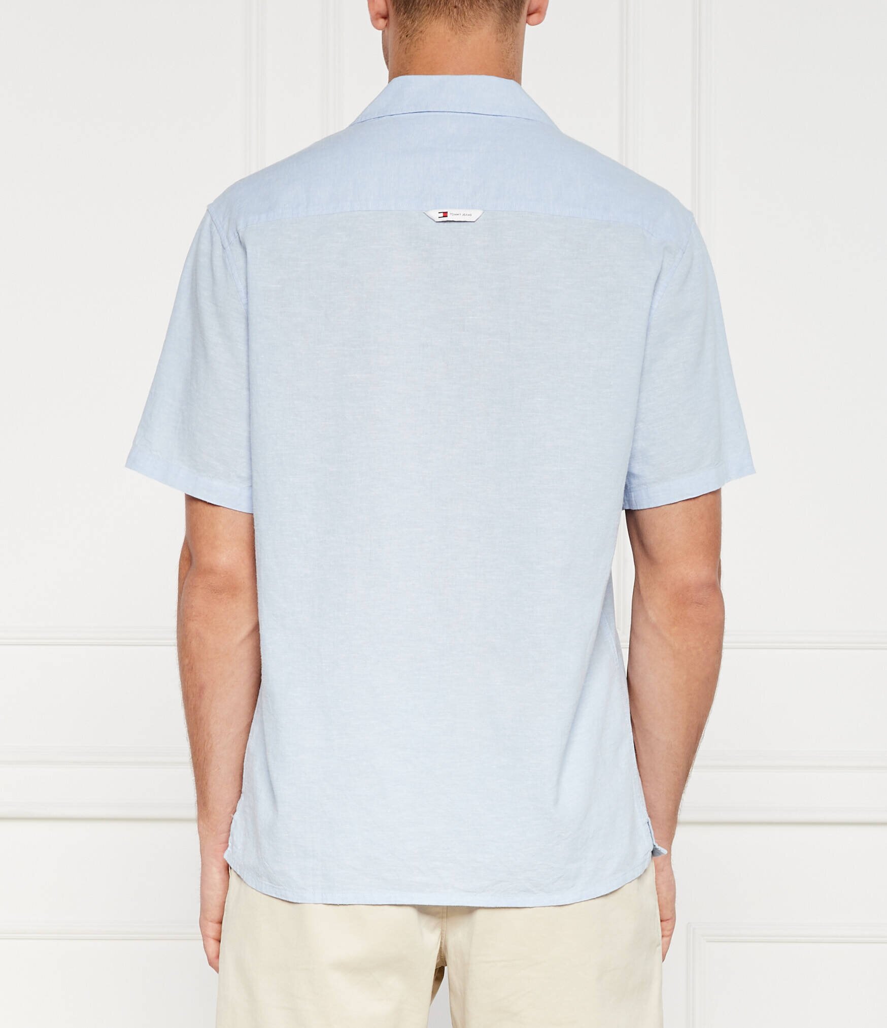 Tommy Jeans Cămașă | Regular Fit | cu adaos de in