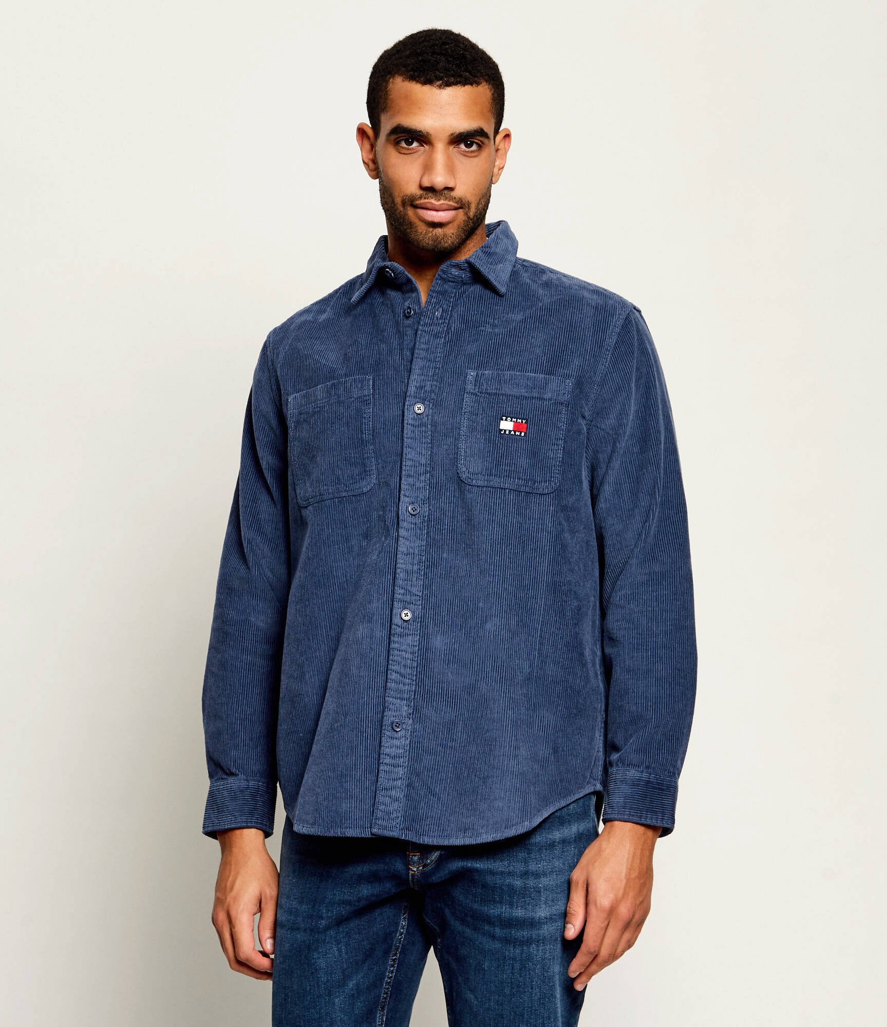 Tommy Jeans Cămașă | Relaxed fit | catifea reiată