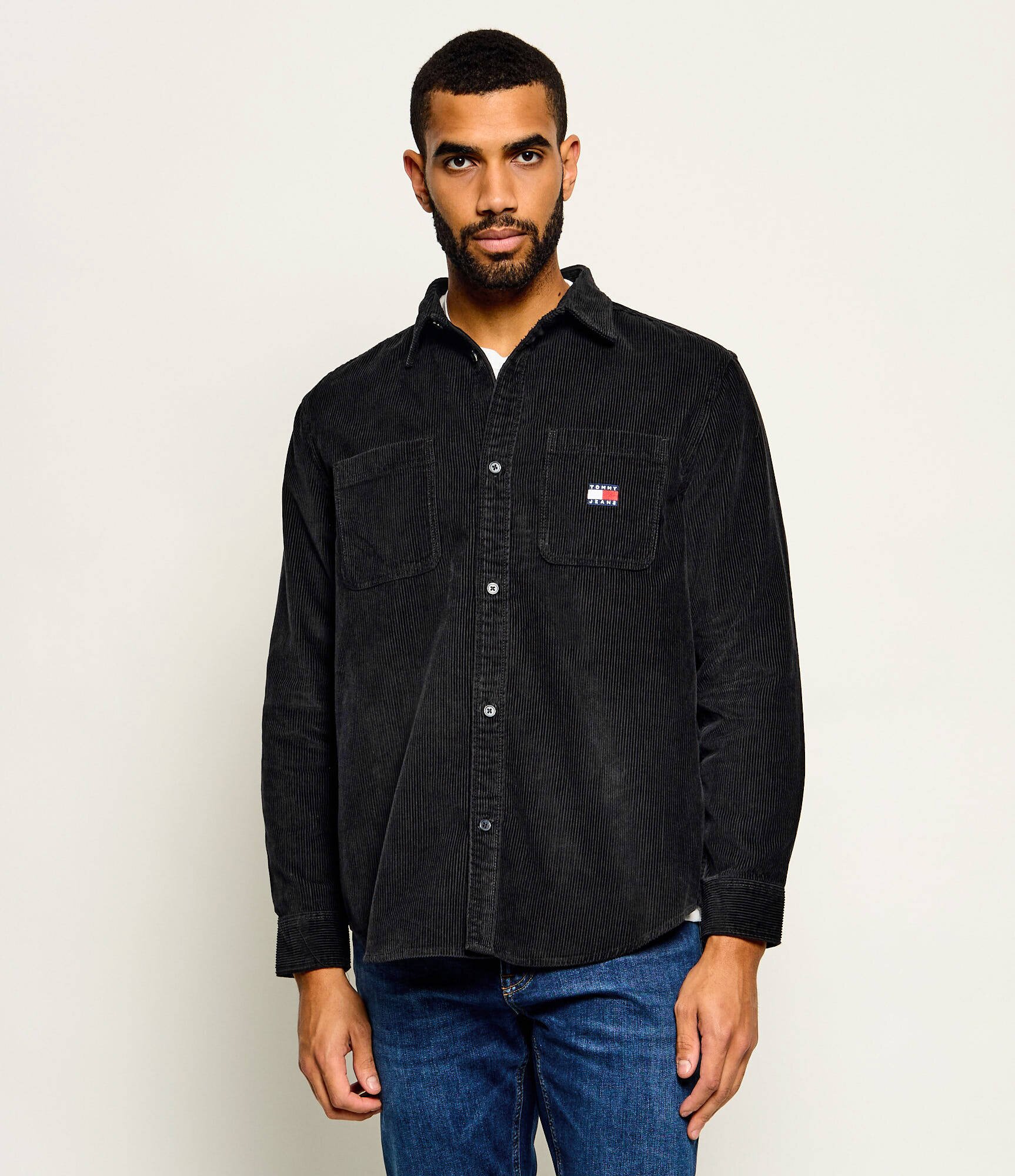 Tommy Jeans Cămașă | Relaxed fit | catifea reiată