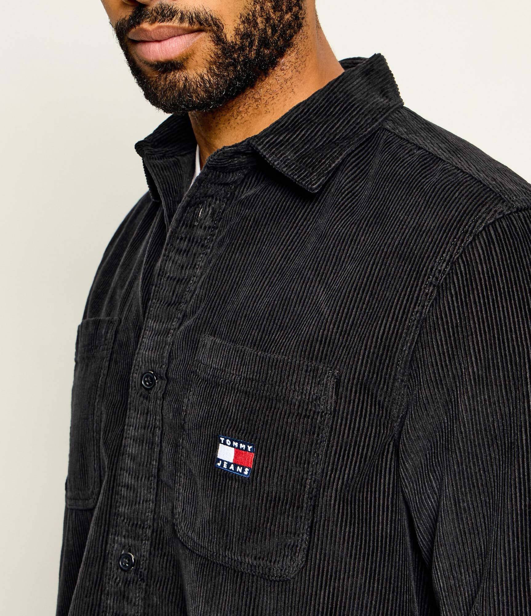 Tommy Jeans Cămașă | Relaxed fit | catifea reiată