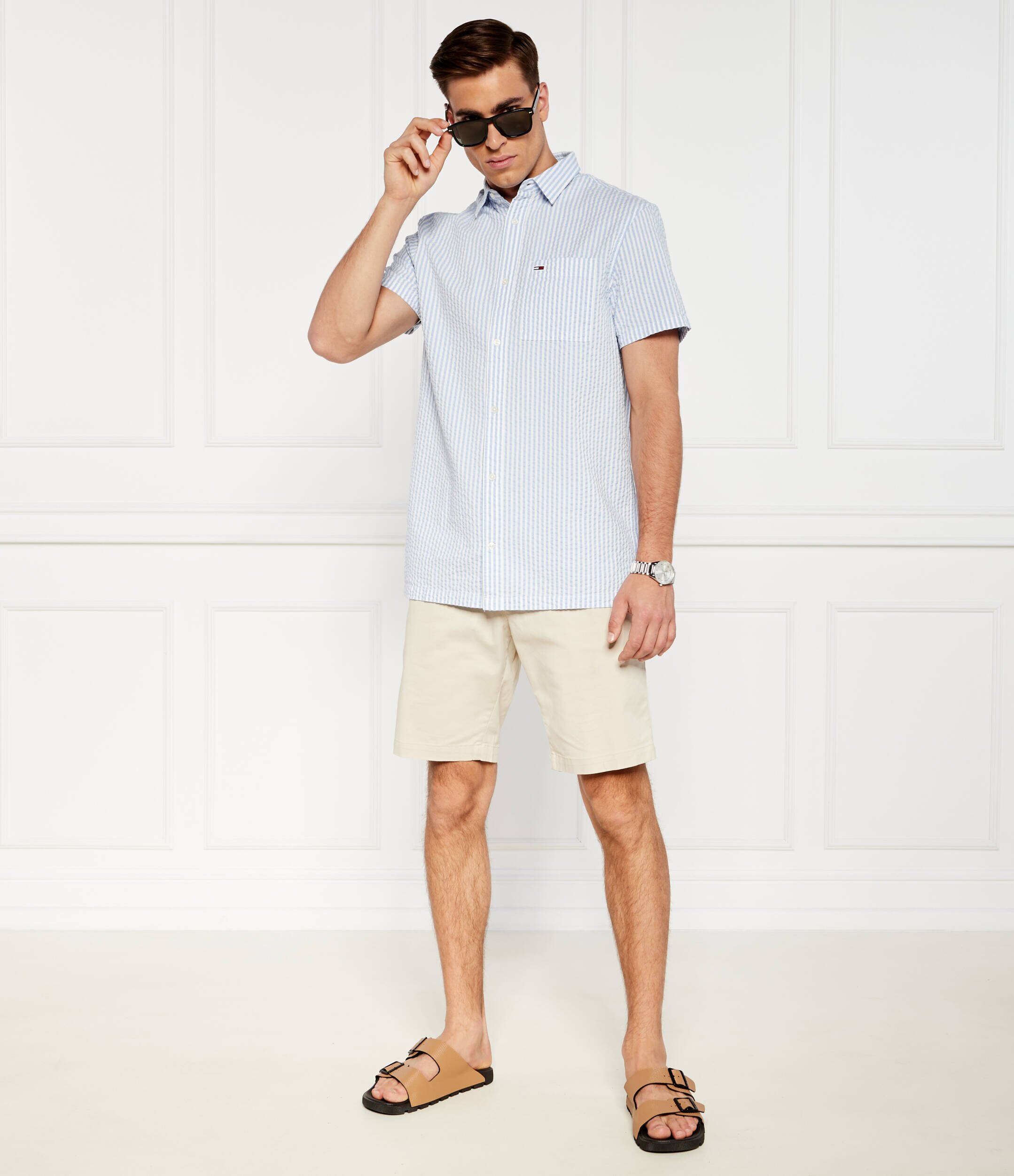 Tommy Jeans Cămașă STRIPE SEERSUCKER | Regular Fit