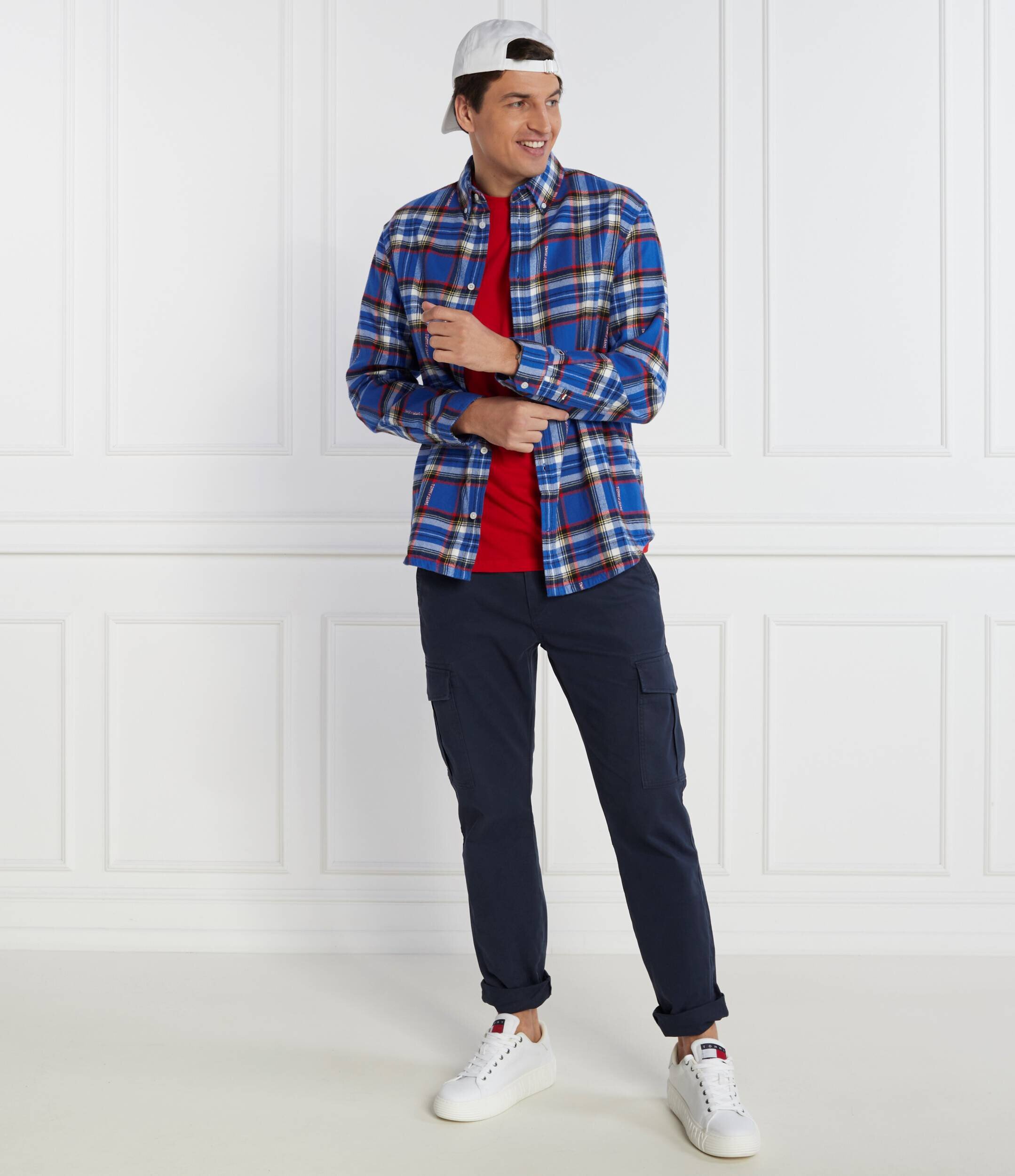 Tommy Jeans Cămașă TOMMY CHECK | Relaxed fit