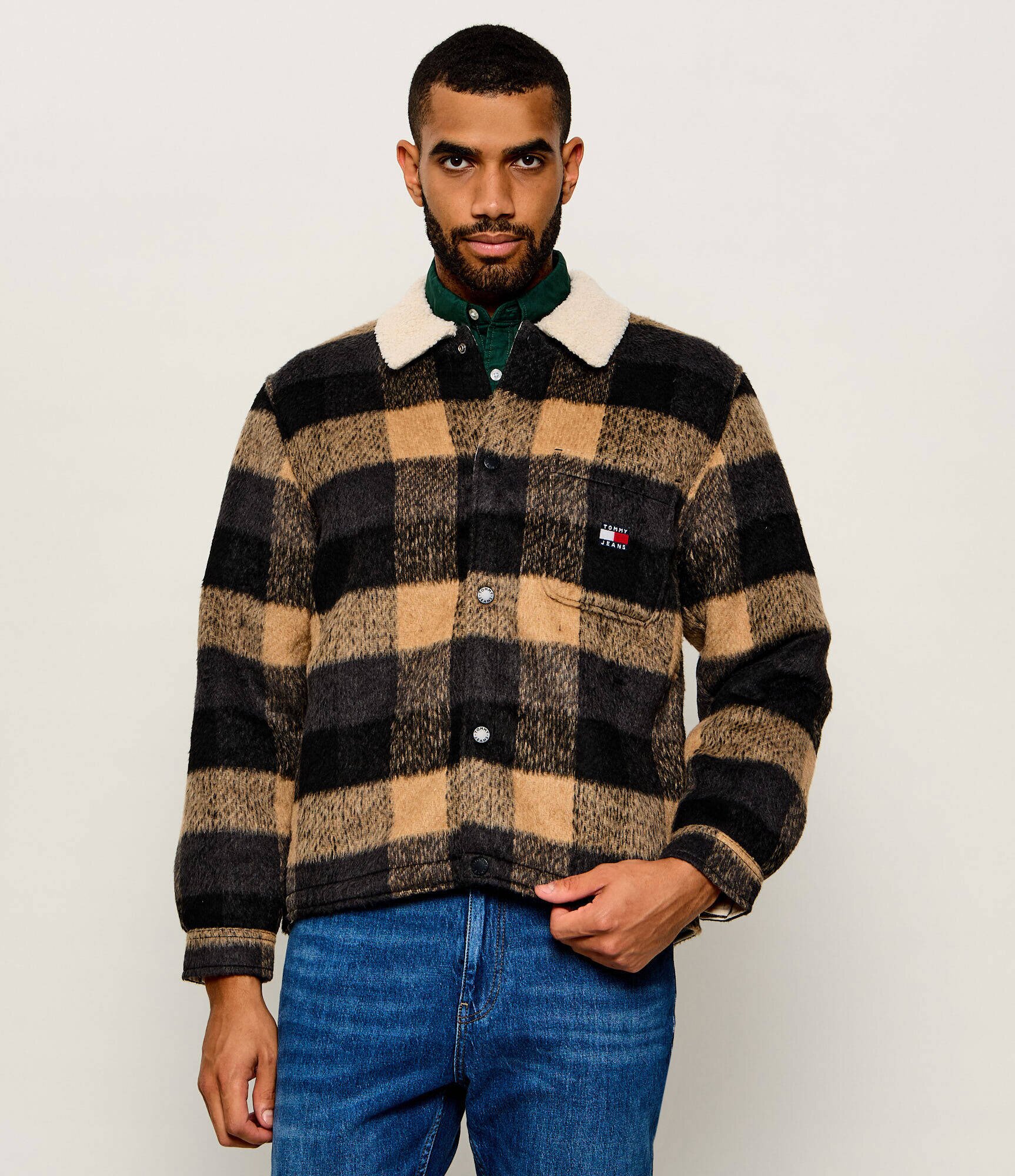 Tommy Jeans Căptușită geacă | Oversize fit | shearling
