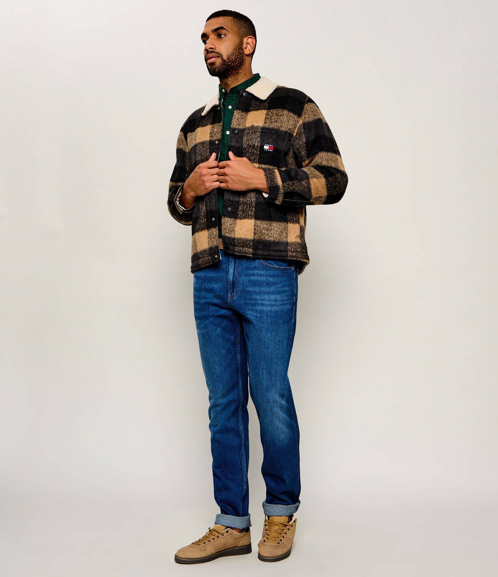 Tommy Jeans Căptușită geacă | Oversize fit | shearling