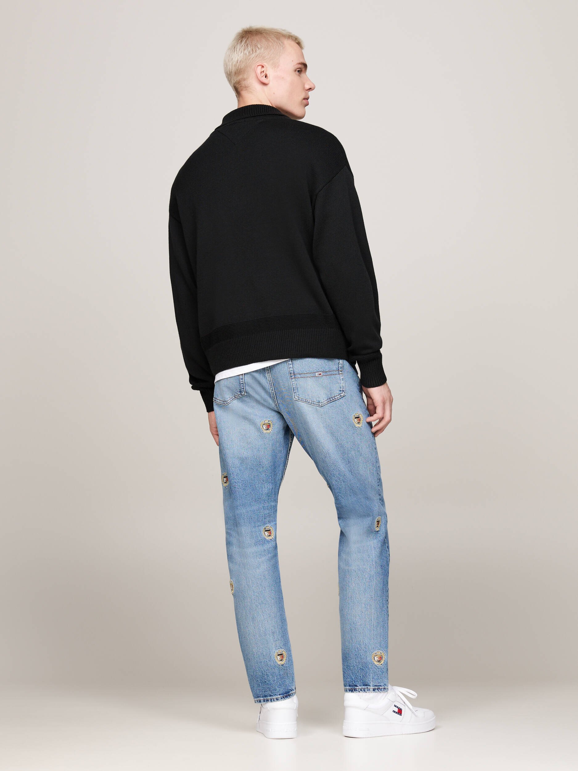 Tommy Jeans Cardigan cu adaos de lână