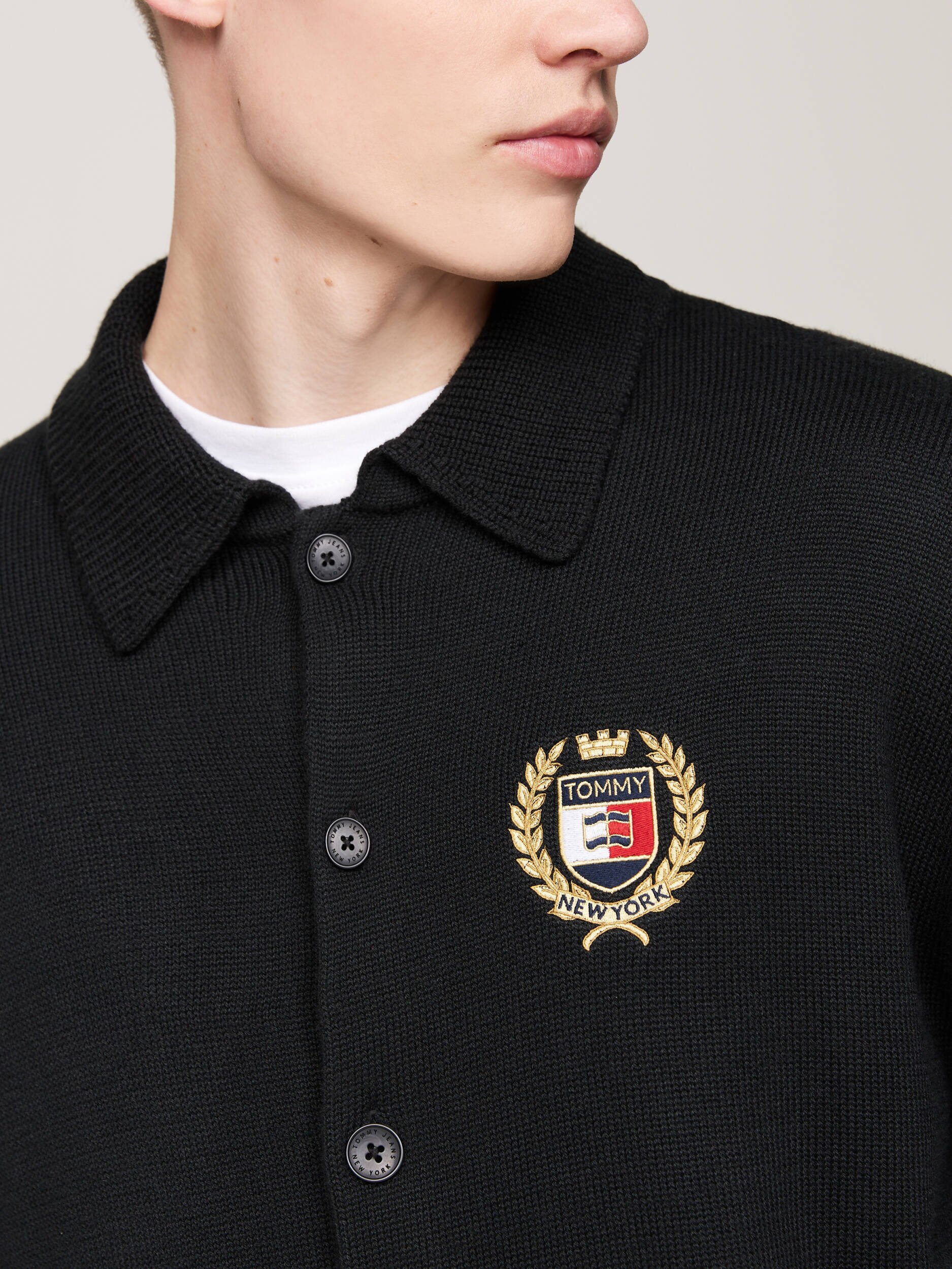 Tommy Jeans Cardigan cu adaos de lână
