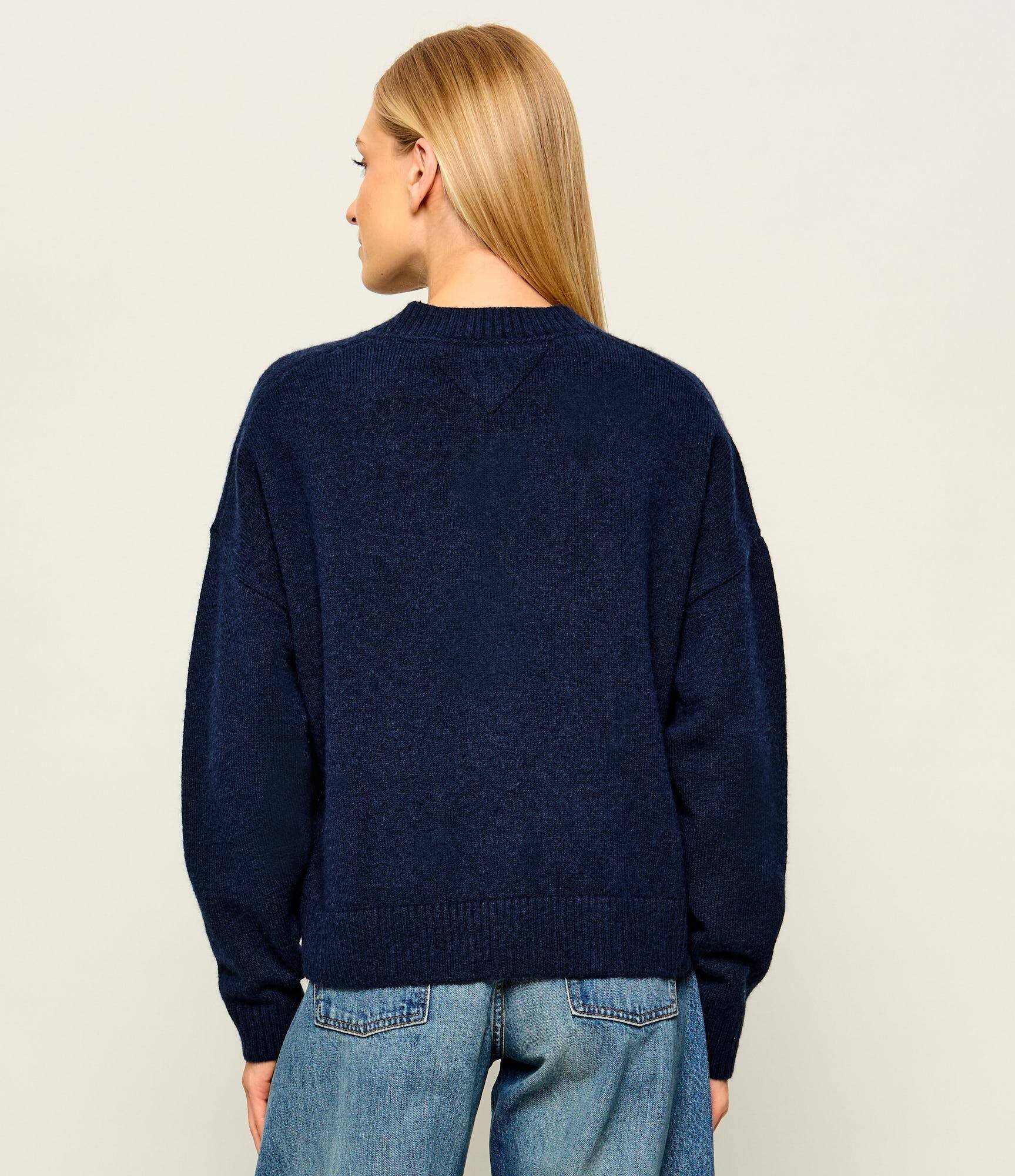 Tommy Jeans Cardigan | Relaxed fit cu adaos de lână