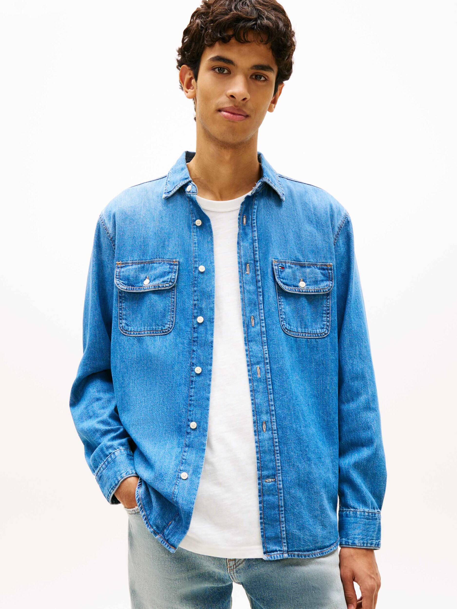 Tommy Jeans De blugi cămașă BJ8037 | Relaxed fit