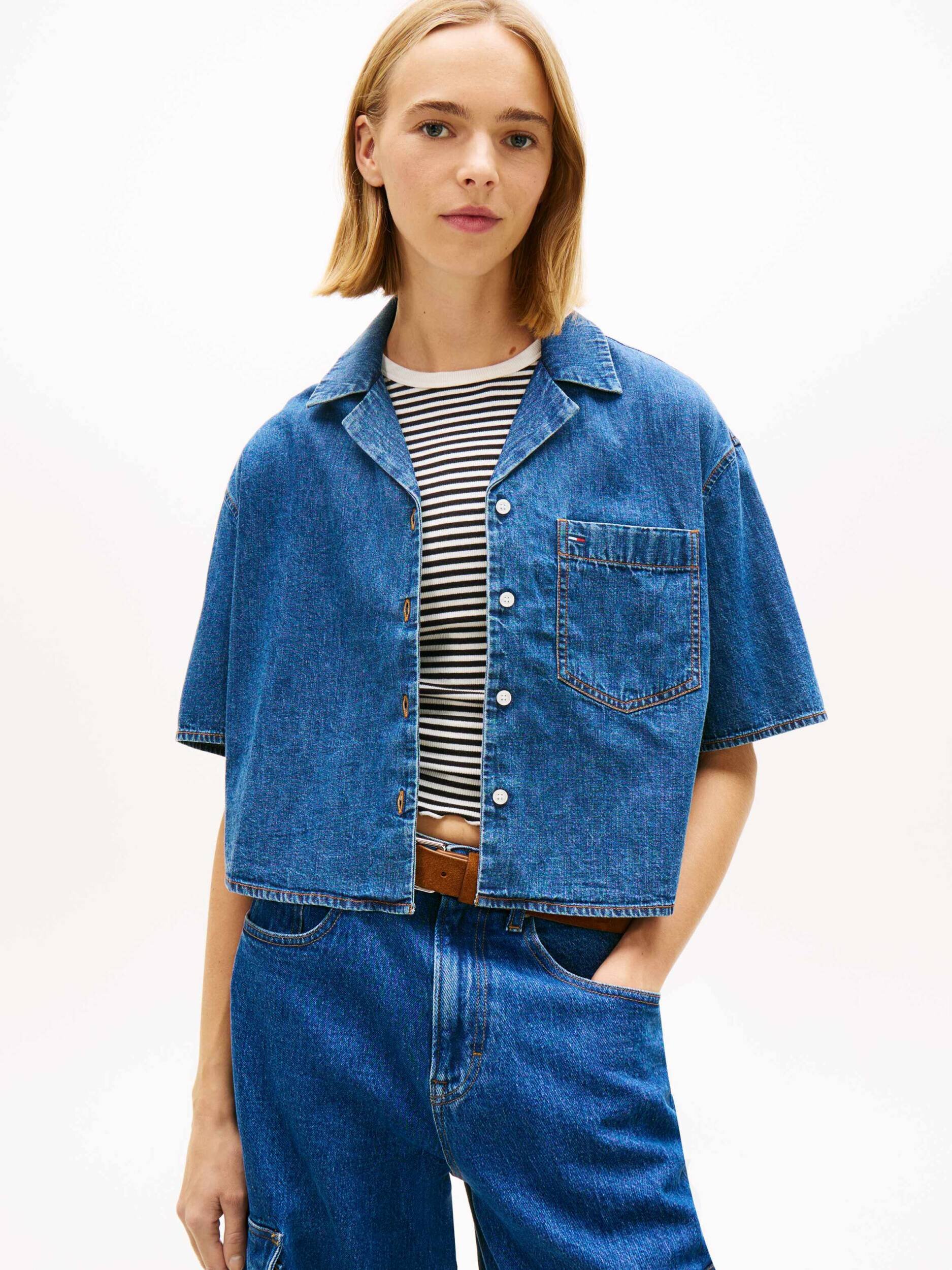 Tommy Jeans De blugi cămașă Chambray | Loose fit