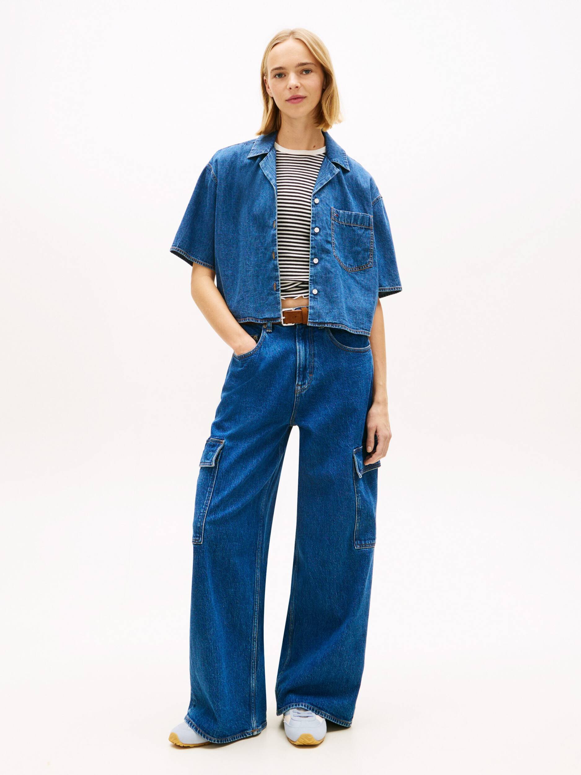 Tommy Jeans De blugi cămașă Chambray | Loose fit
