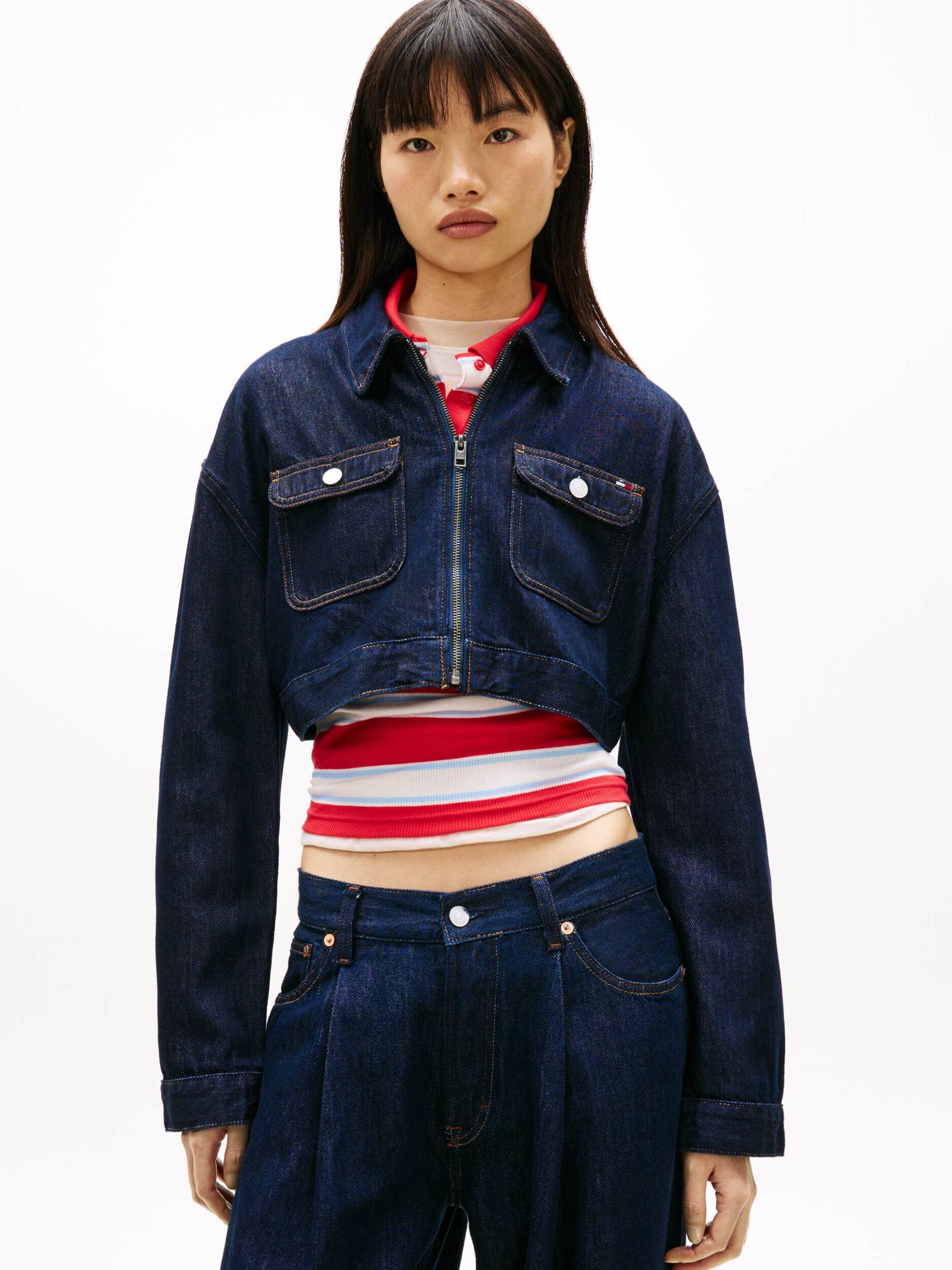 Tommy Jeans De blugi geacă BJ4054 | Cropped Fit
