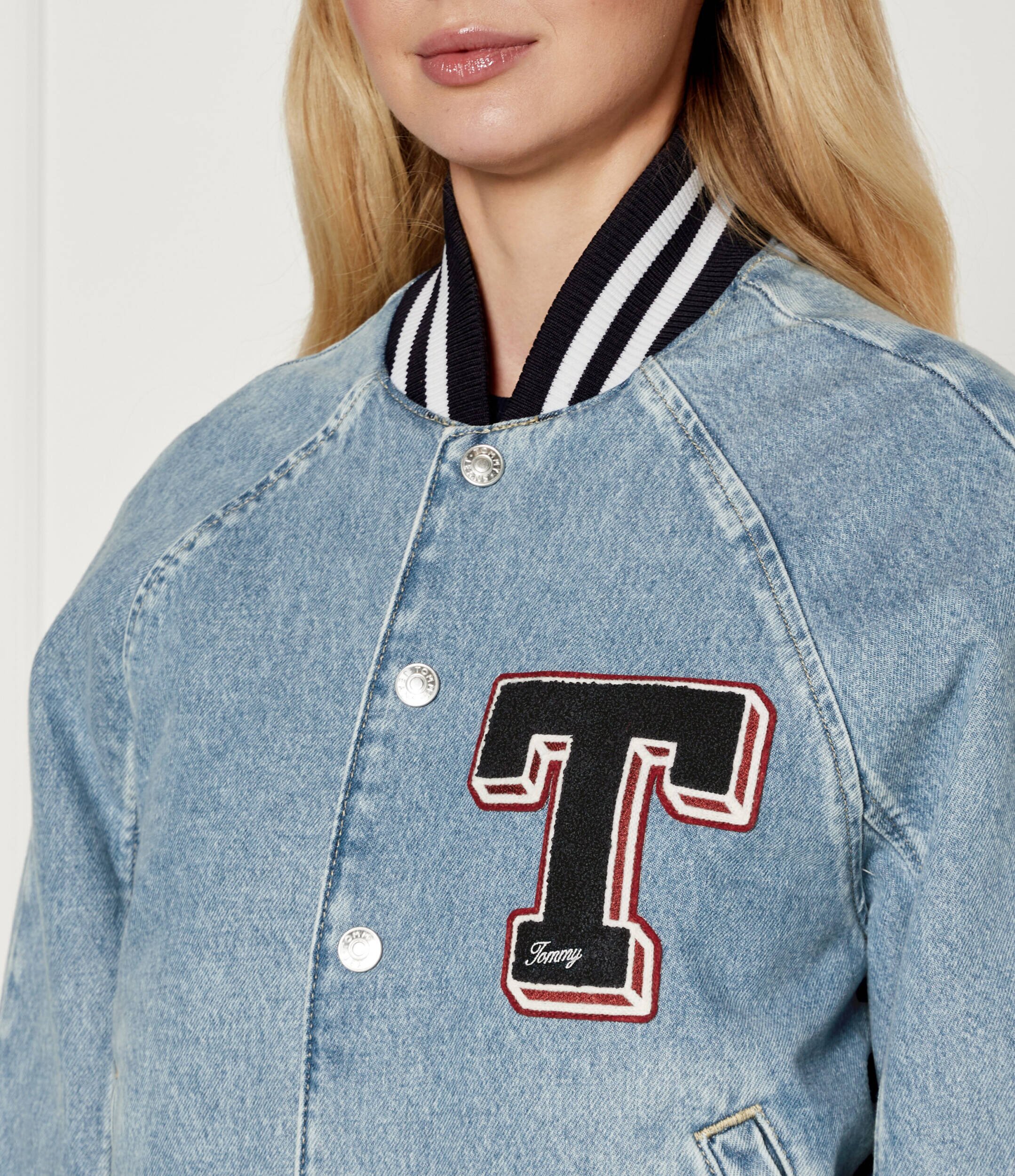 Tommy Jeans De blugi geacă bomber Letterman | Oversize fit