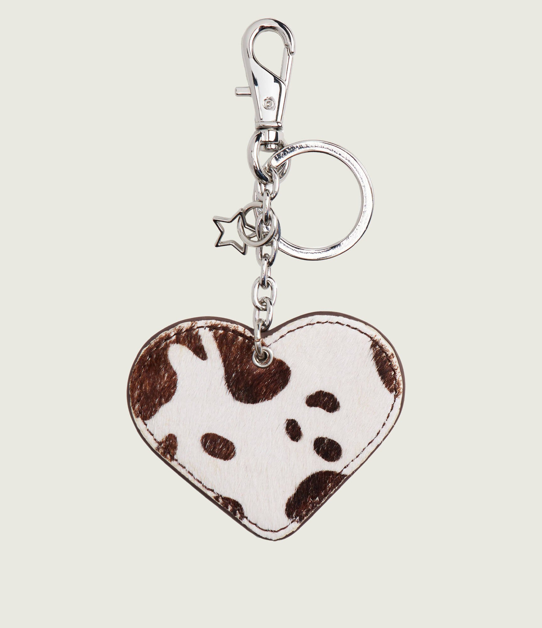 Tommy Jeans De piele breloc COW HEART