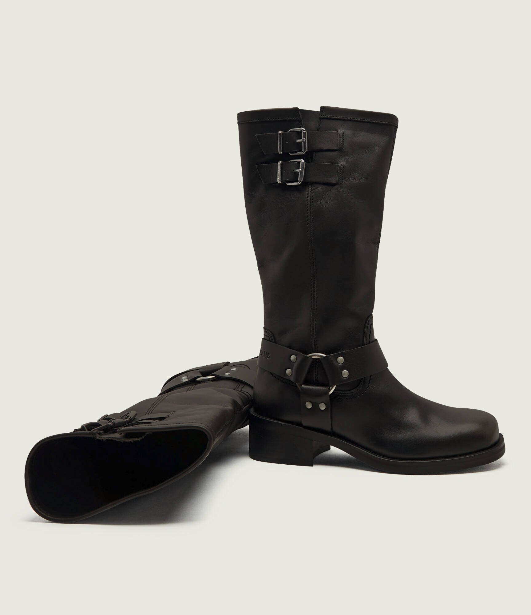 Tommy Jeans De piele cizme de echitație