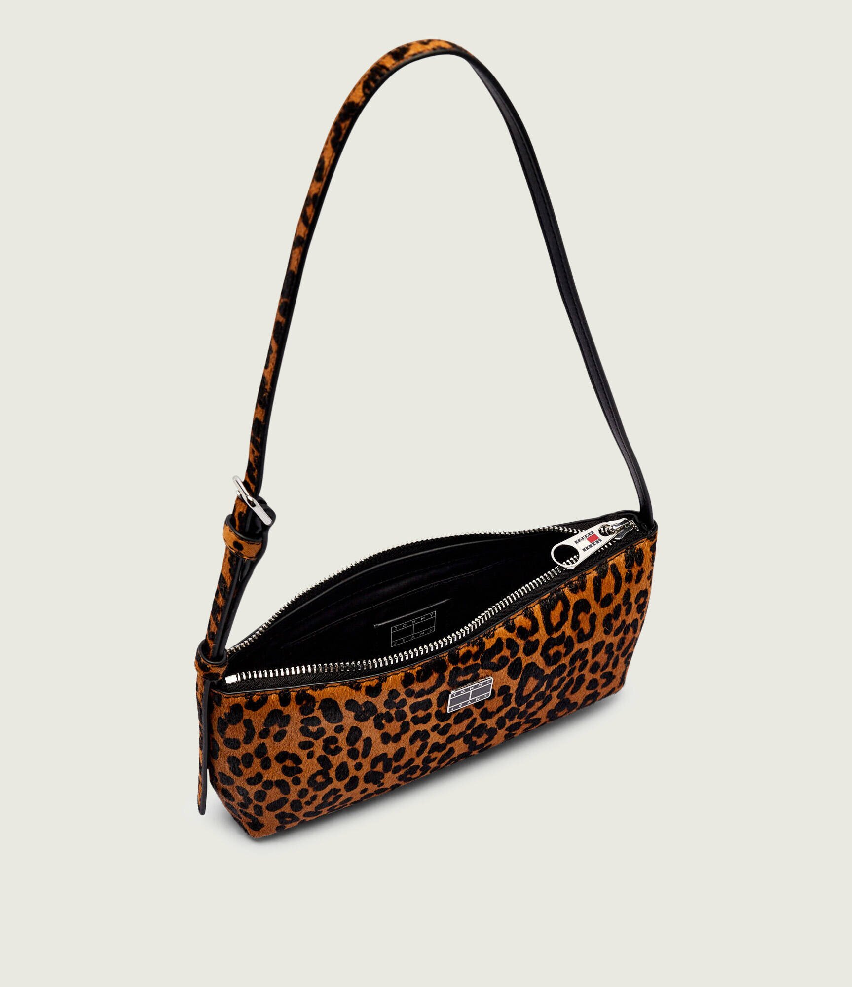 Tommy Jeans De piele geantă pe umăr Leopard