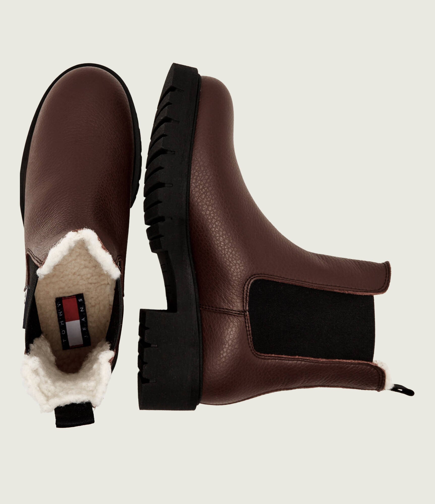 Tommy Jeans De piele ghete chelsea