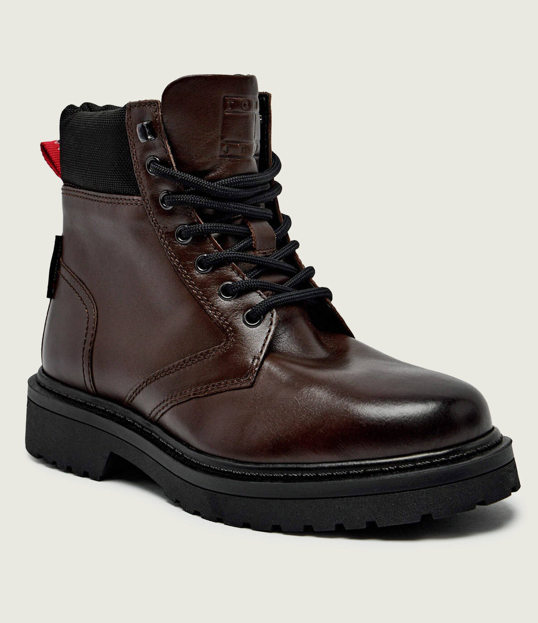 Tommy Jeans De piele insulete TJM LACE UP BOOT