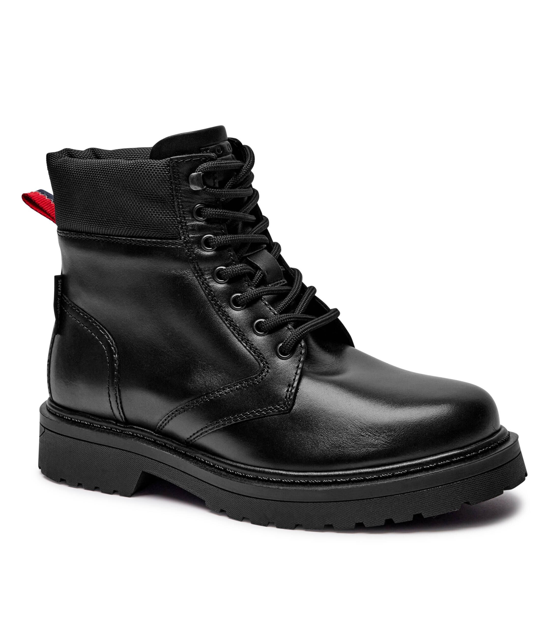 Tommy Jeans De piele insulete TJM LACE UP BOOT