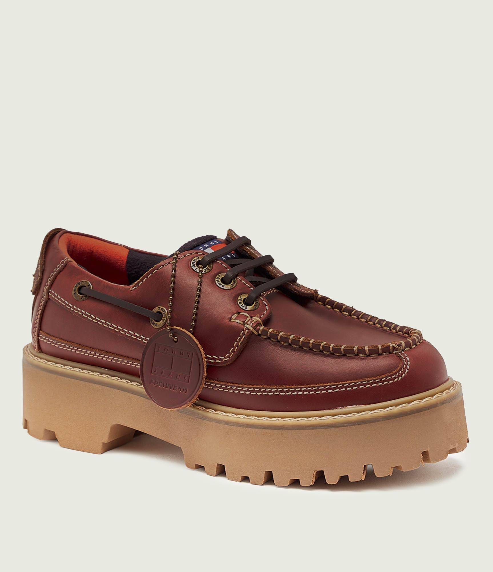 Tommy Jeans De piele pantofi loafer ARCHIVE '01
