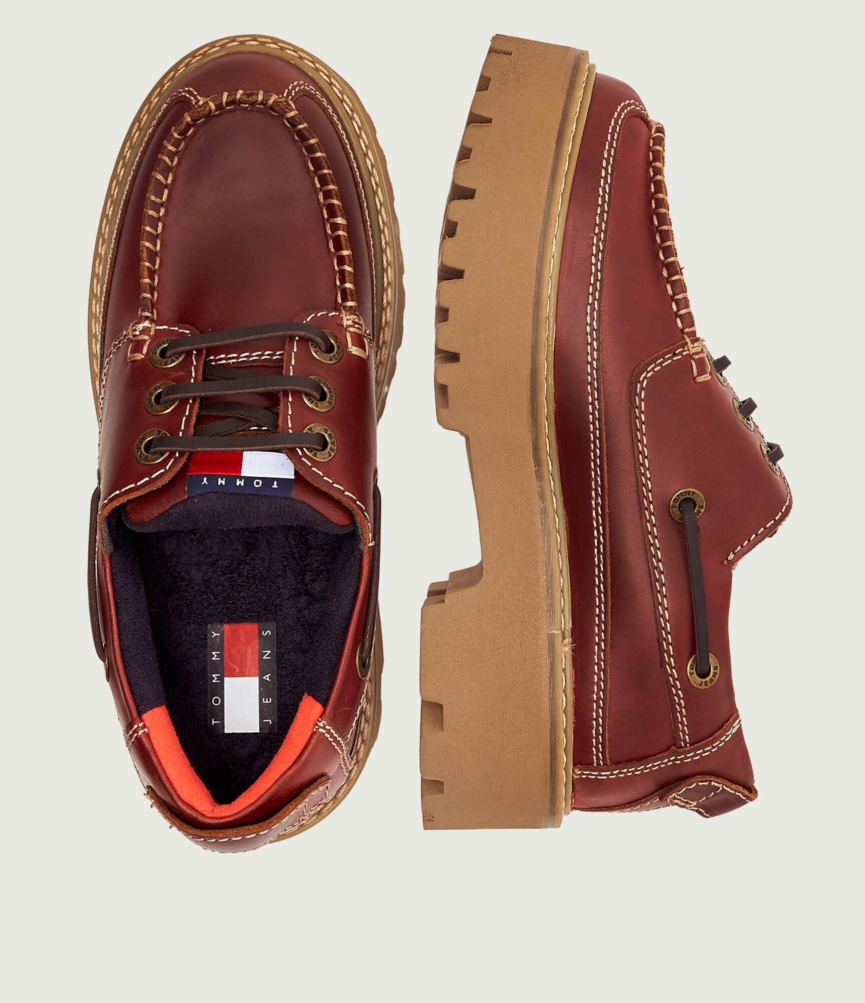 Tommy Jeans De piele pantofi loafer ARCHIVE '01