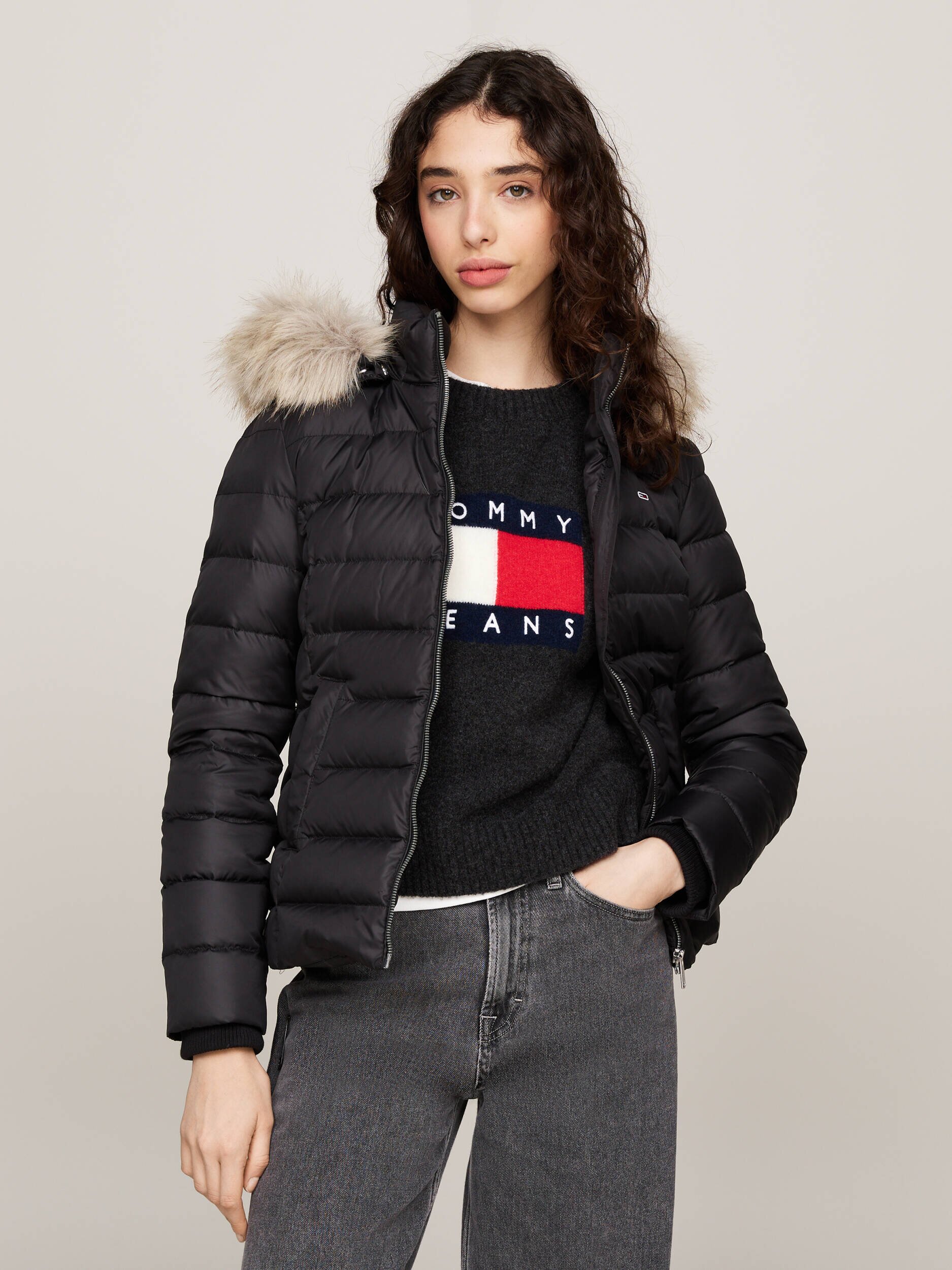 Tommy Jeans De puf geacă | Slim Fit