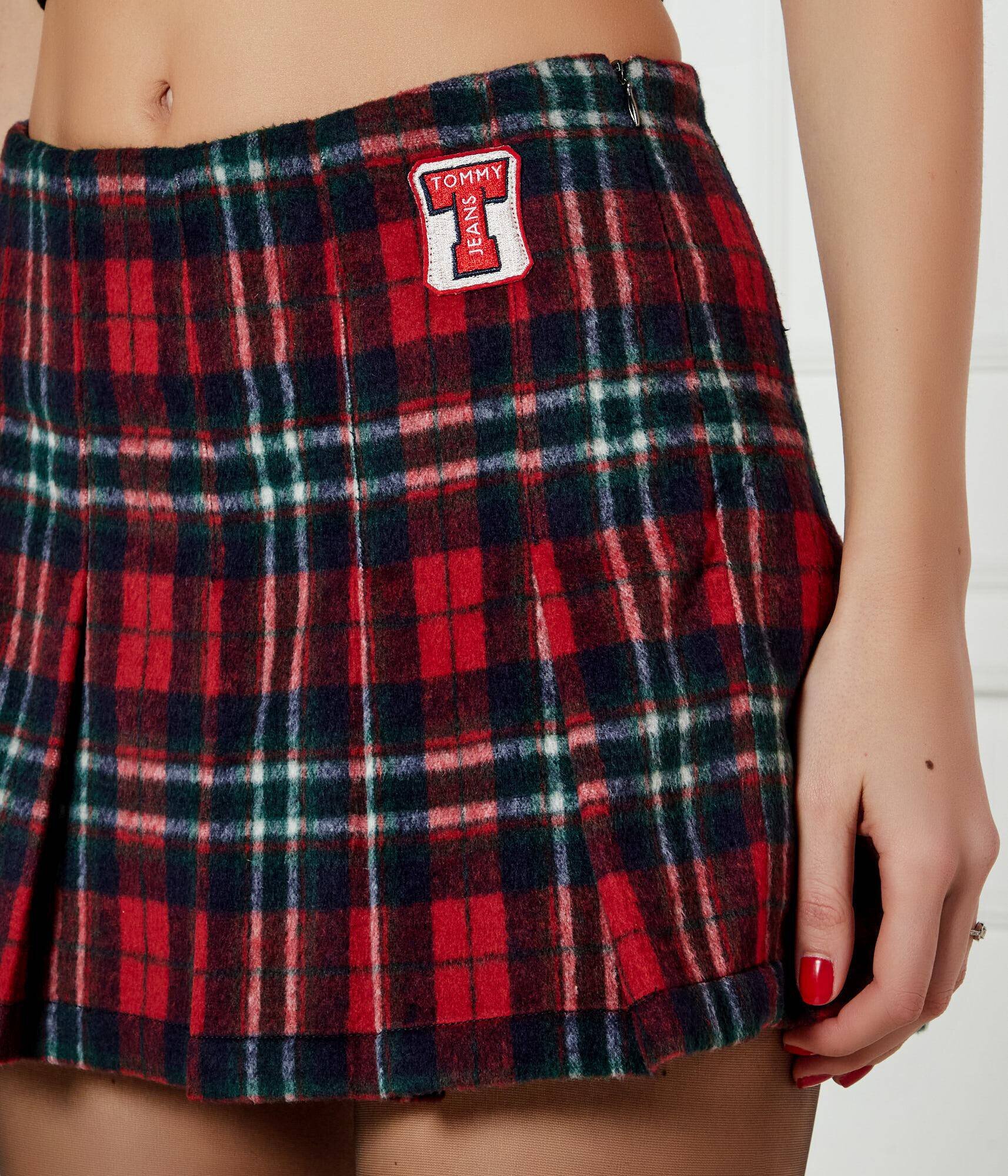 Tommy Jeans Fustă cu adaos de lână