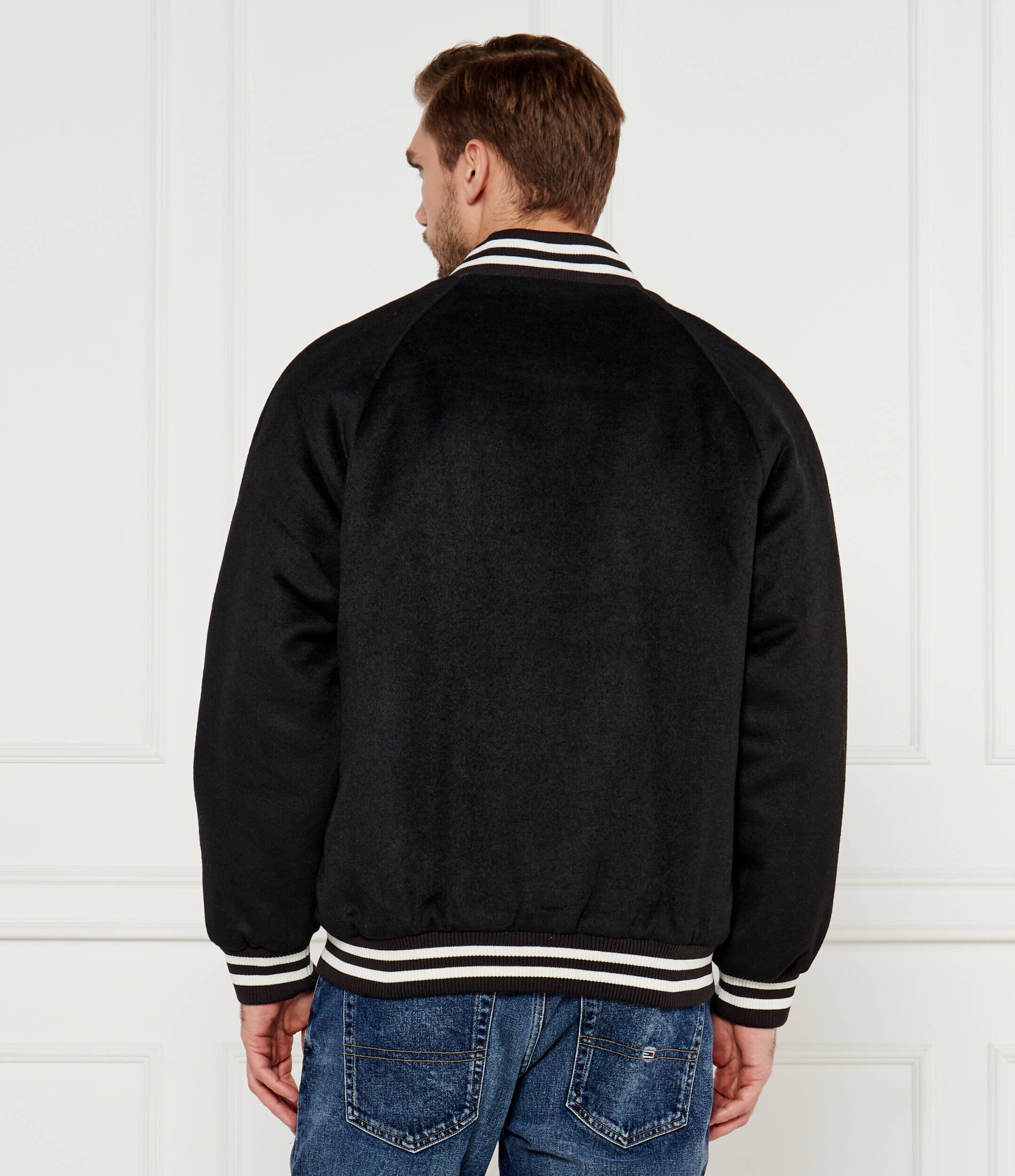 Tommy Jeans Geacă bomber | Regular Fit cu adaos de lână