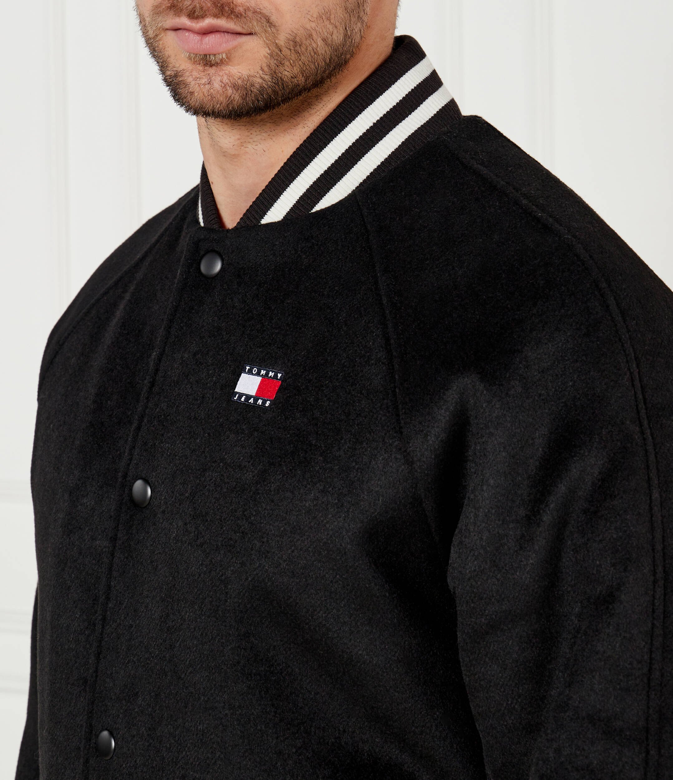 Tommy Jeans Geacă bomber | Regular Fit cu adaos de lână