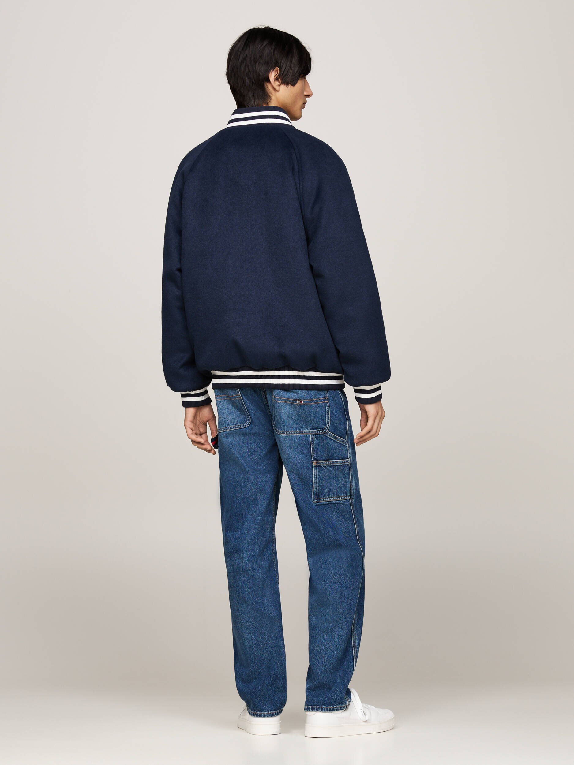 Tommy Jeans Geacă bomber | Regular Fit cu adaos de lână