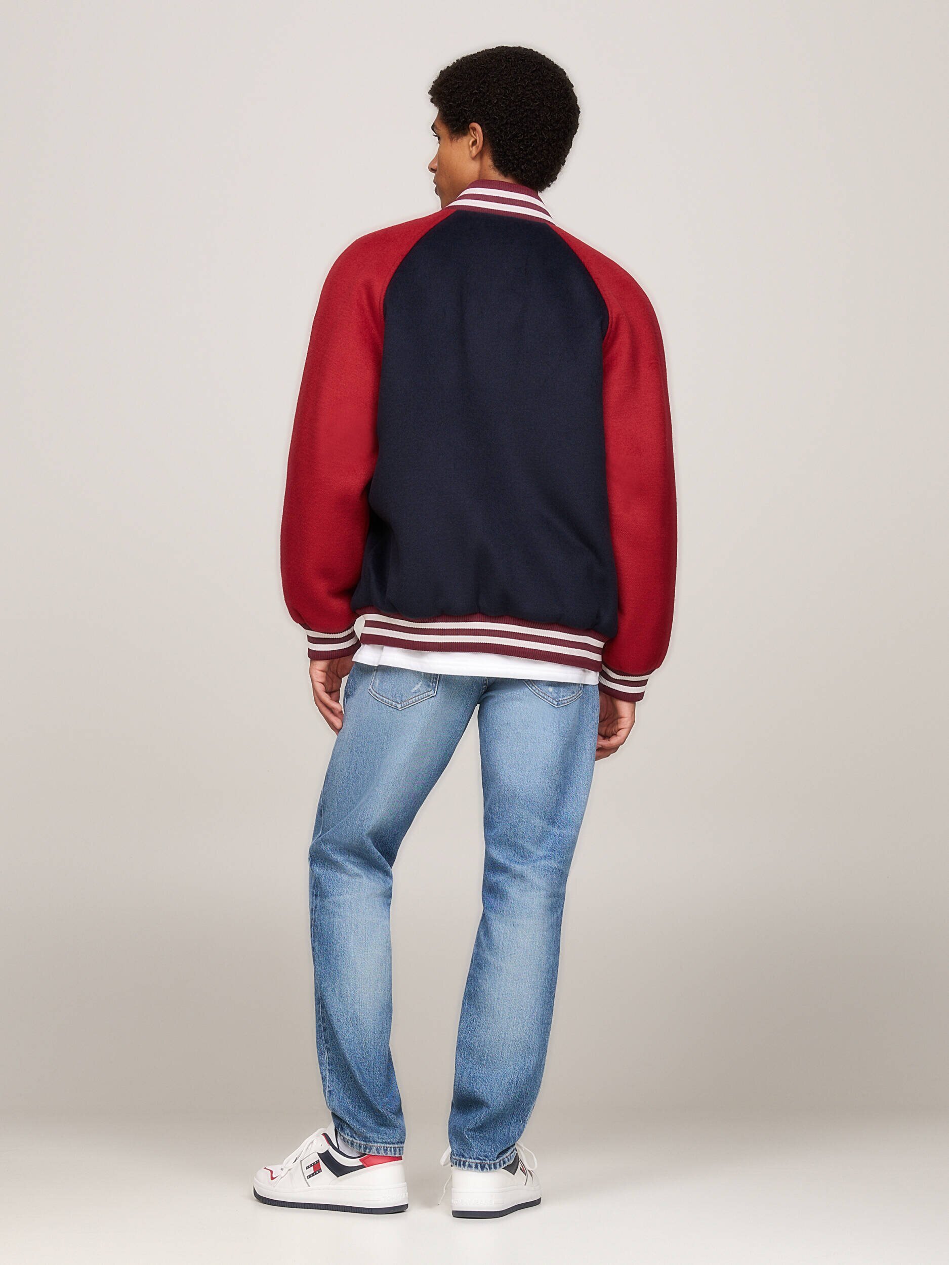 Tommy Jeans Geacă bomber | Regular Fit cu adaos de lână