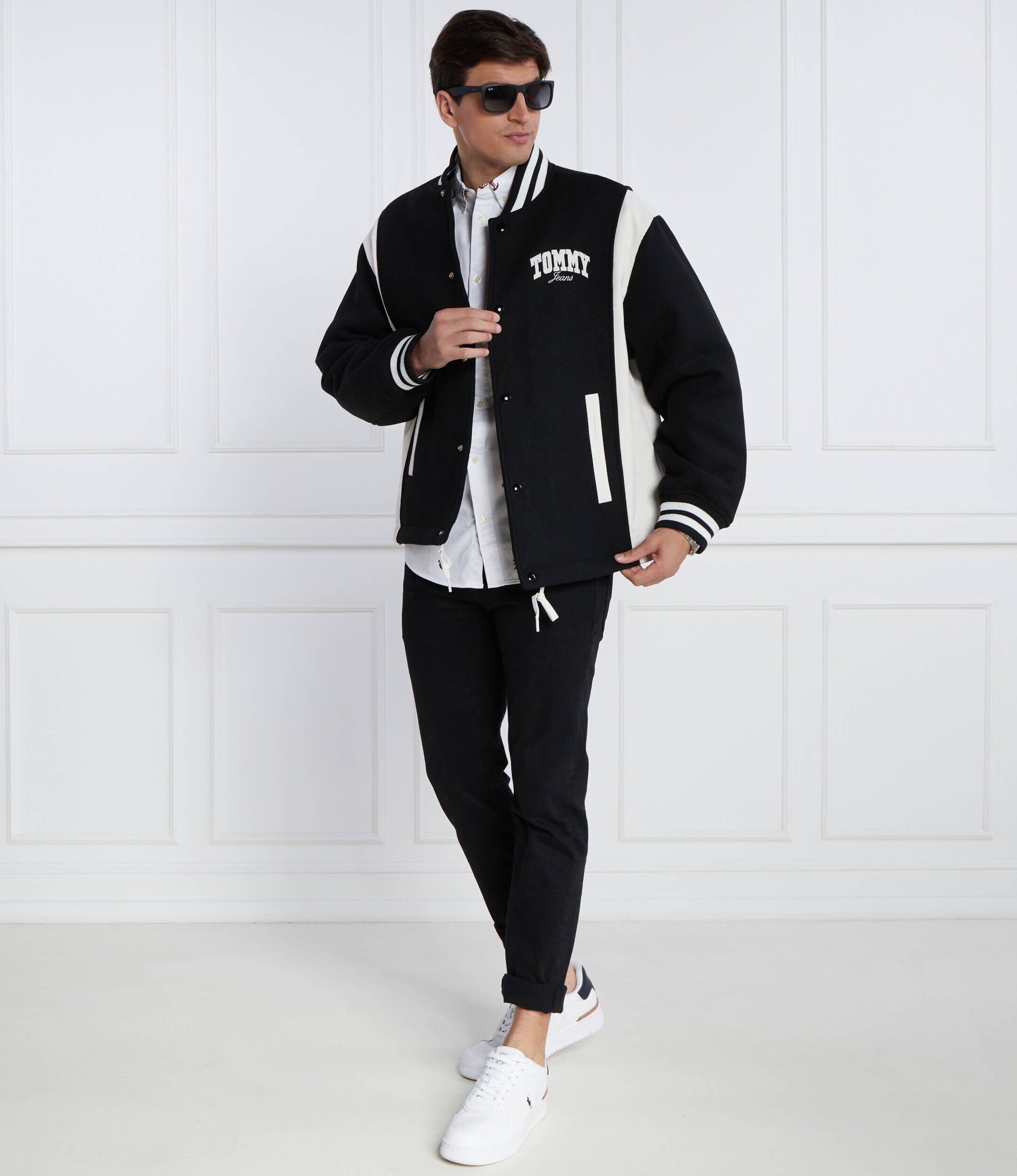 Tommy Jeans Geacă bomber TJM LETTERMAN | Oversize fit