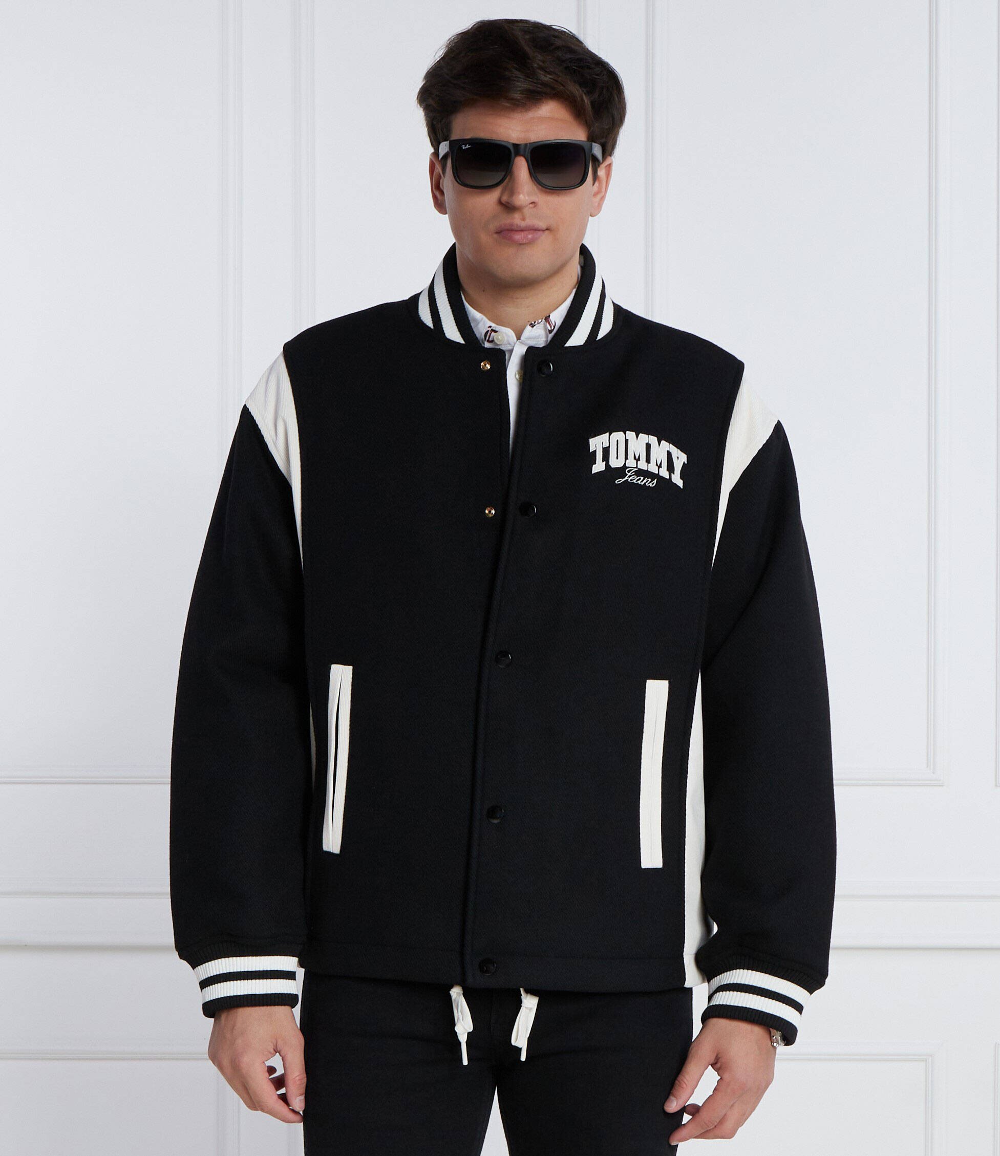 Tommy Jeans Geacă bomber TJM LETTERMAN | Oversize fit