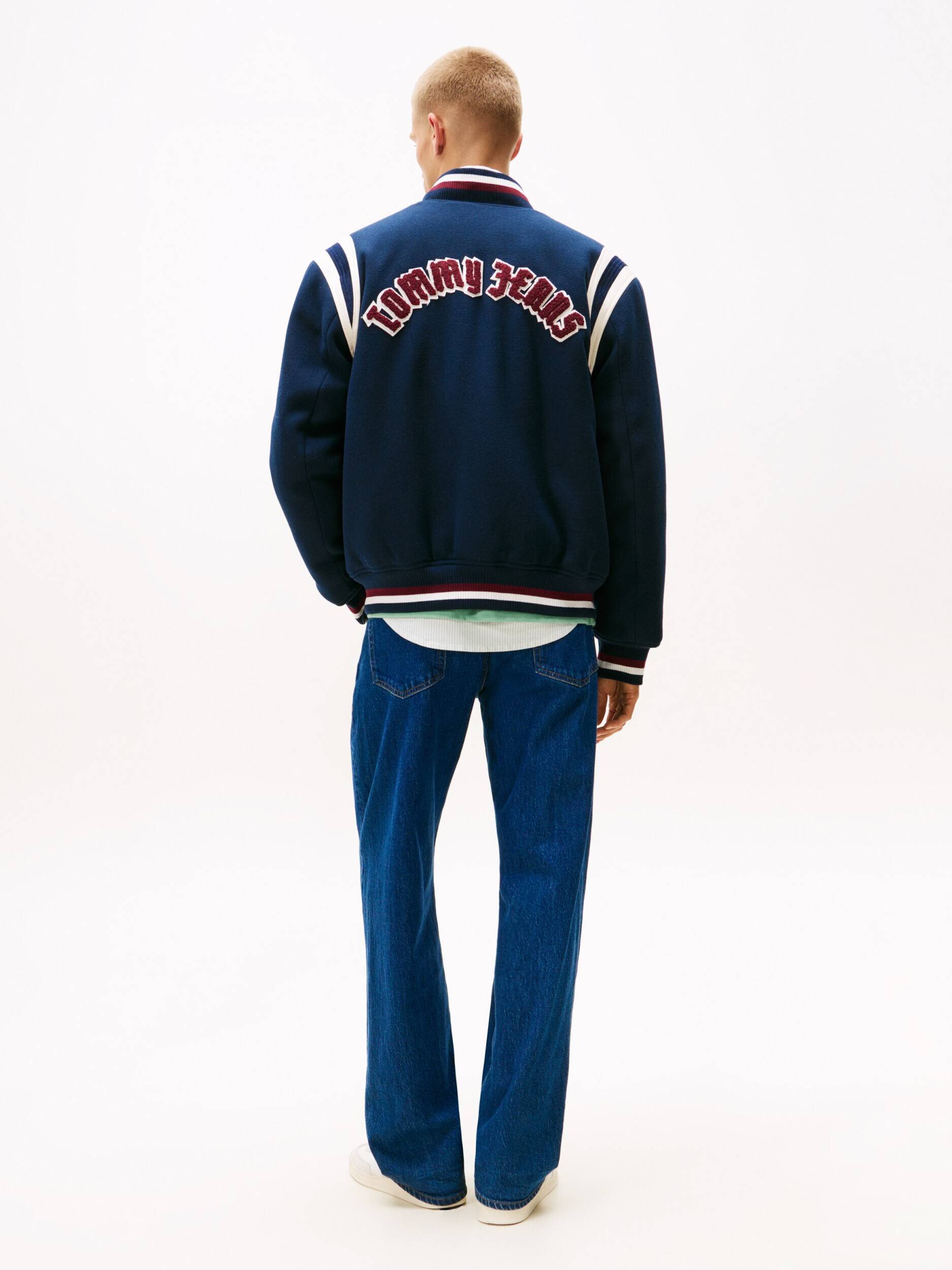 Tommy Jeans Geacă bomber VARSITY | regular fit cu adaos de lână