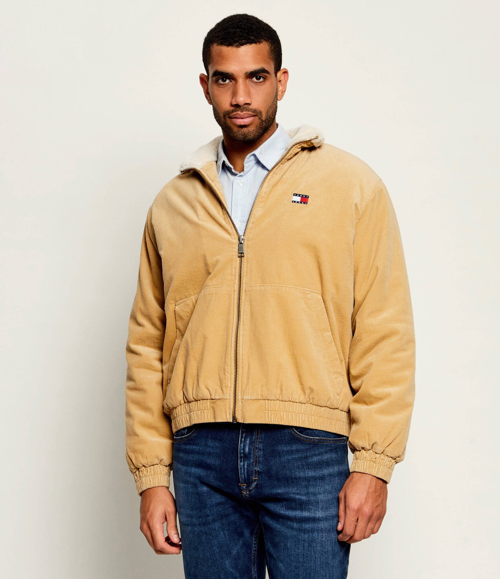 Tommy Jeans Geacă | regular fit | catifea reiată