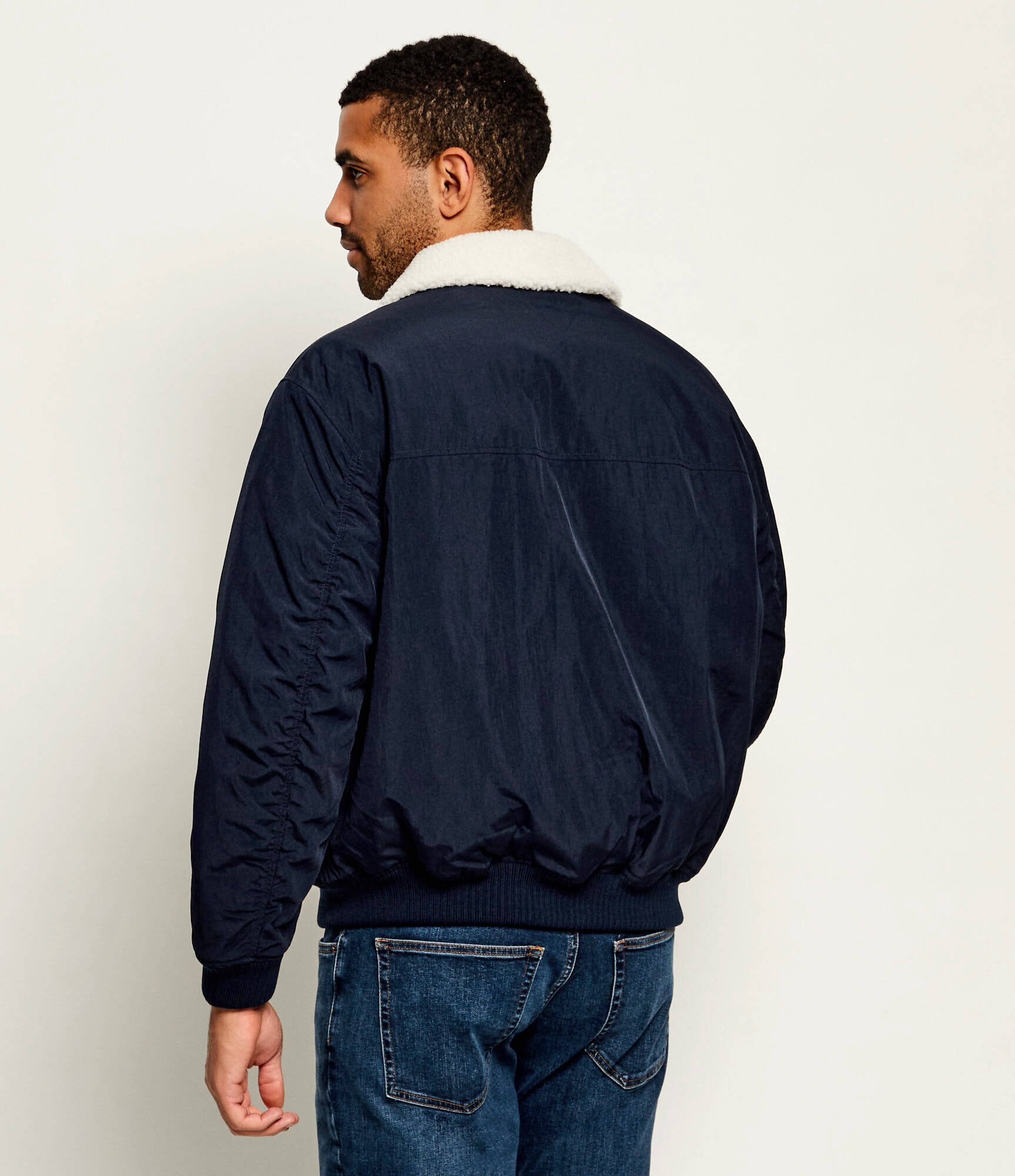Tommy Jeans Geacă | Relaxed fit | shearling