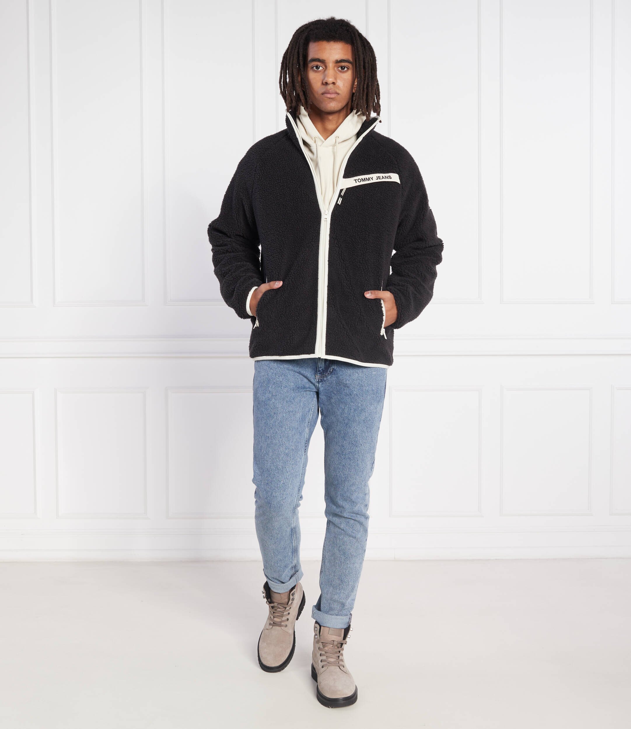 Tommy Jeans Geacă RINDING SHERPA | Relaxed fit