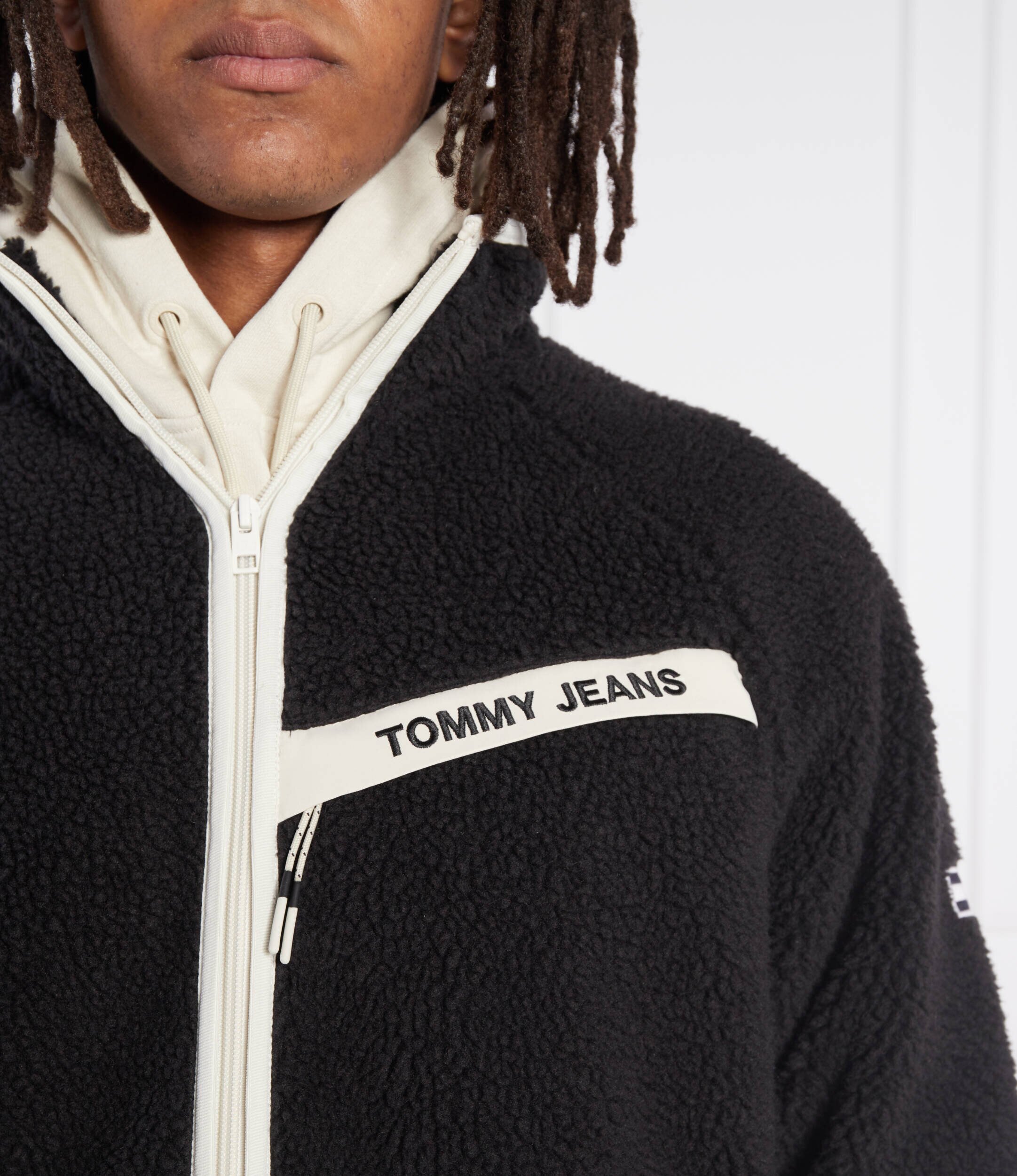 Tommy Jeans Geacă RINDING SHERPA | Relaxed fit