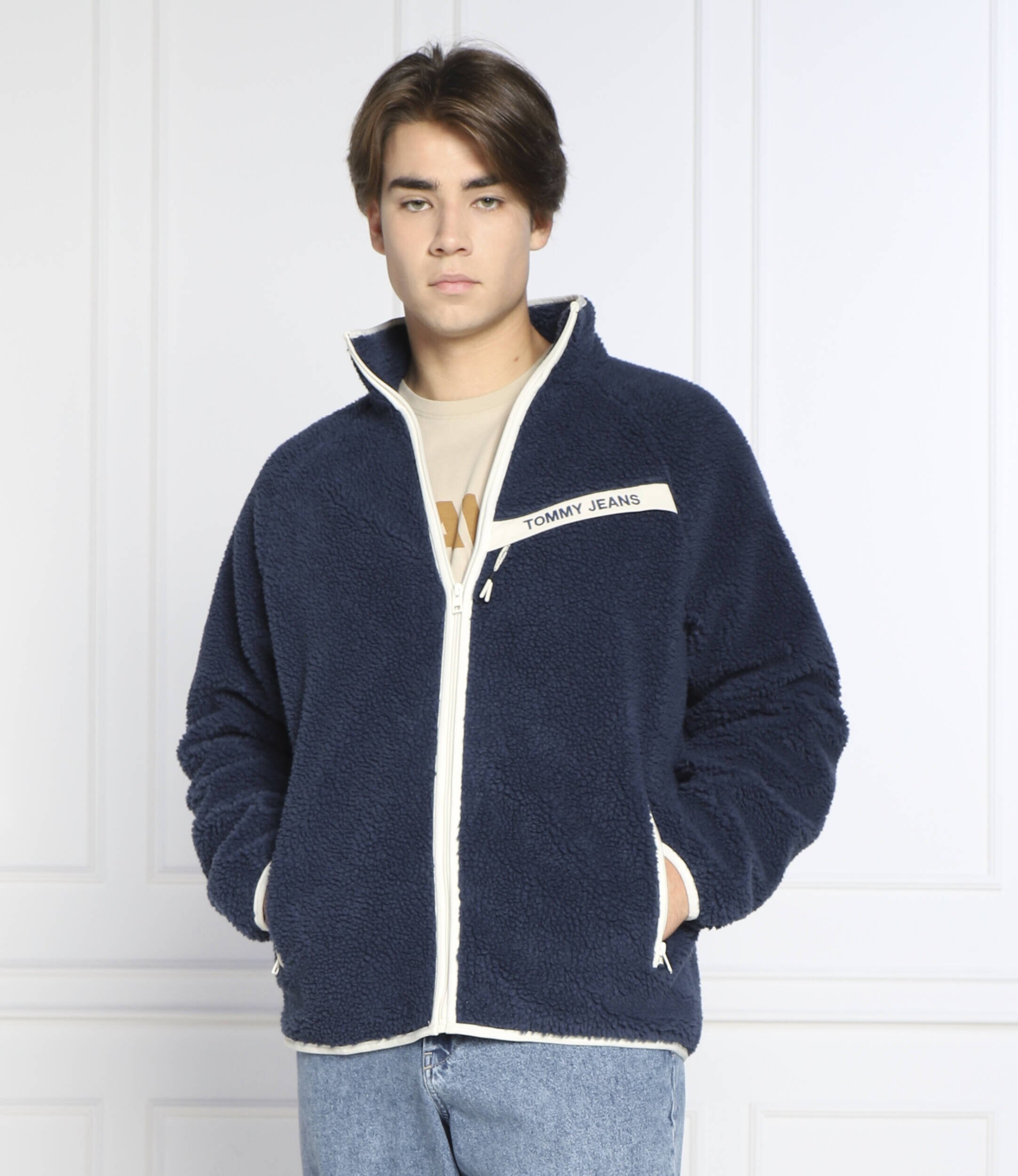 Tommy Jeans Geacă RINDING SHERPA | Relaxed fit