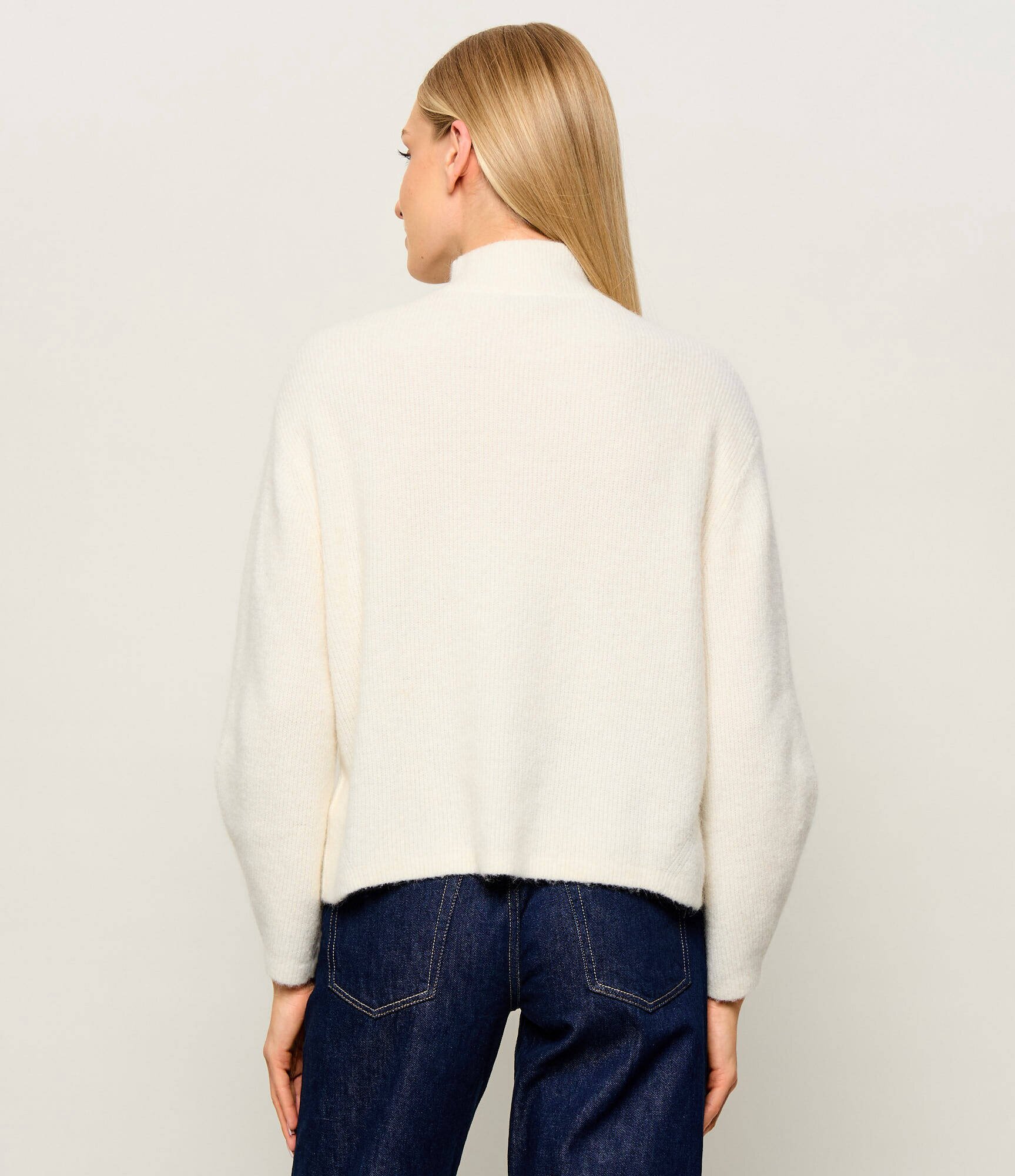 Tommy Jeans Guler înalt Badge | Relaxed fit cu adaos de lână